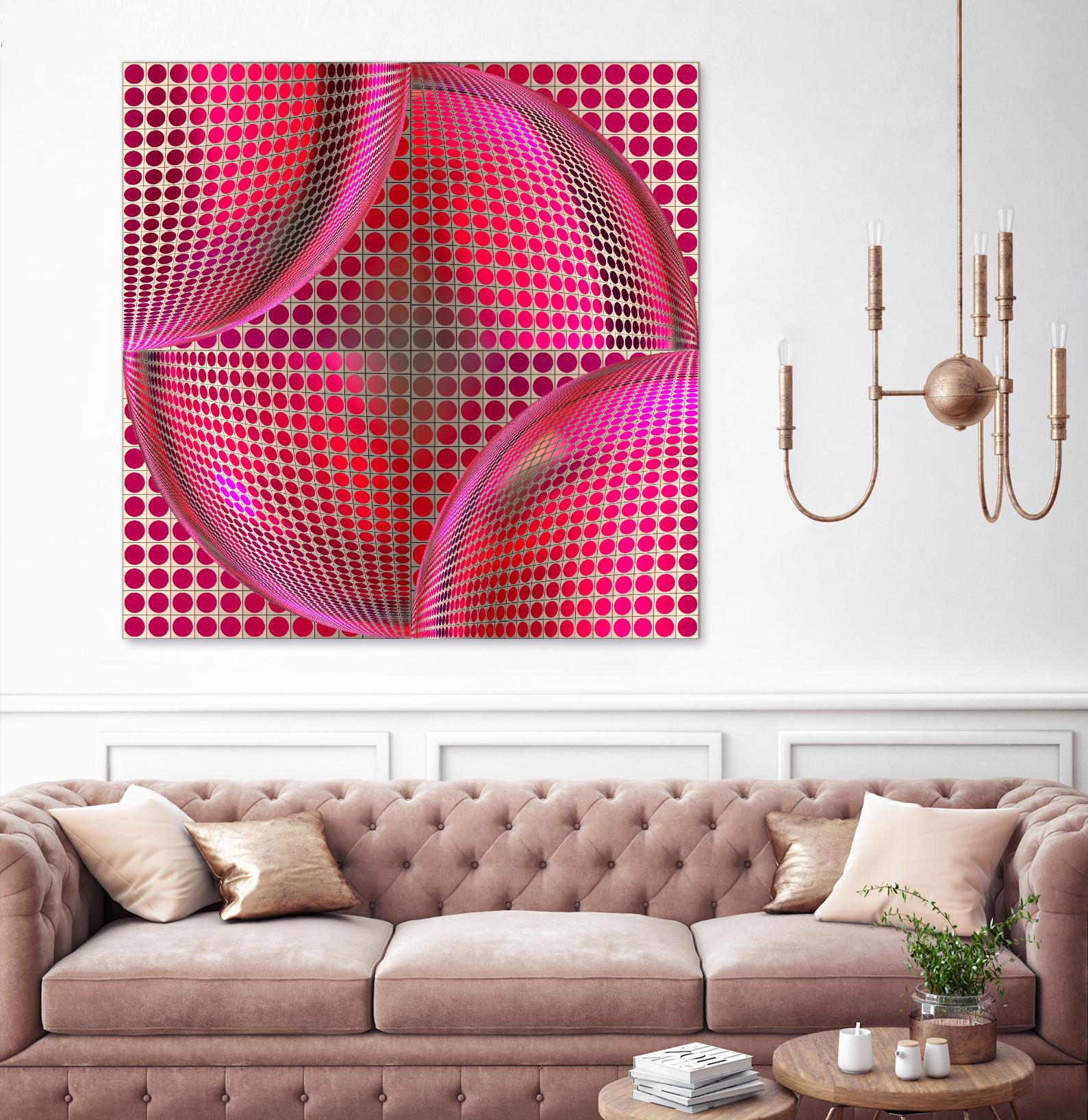 Motown I by Jefd on GIANT ART - pink digital round
