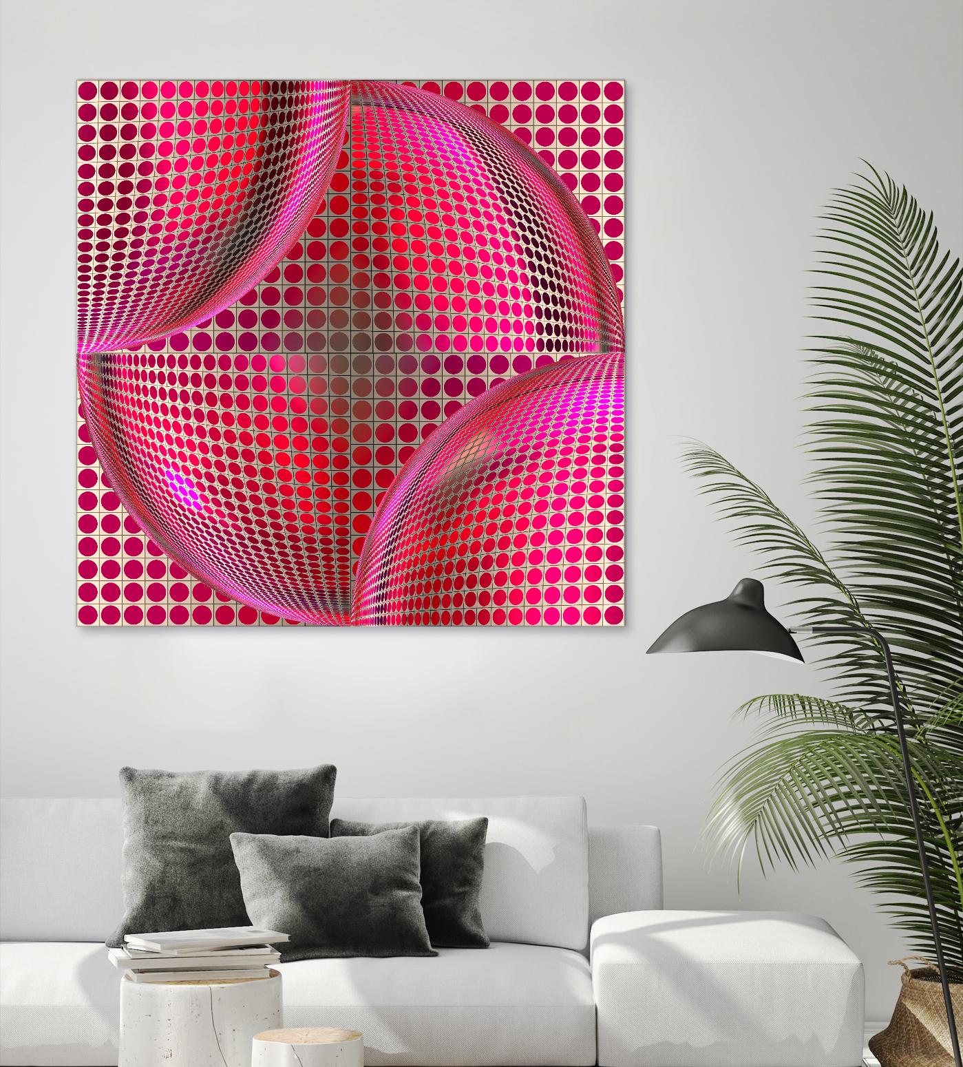Motown I by Jefd on GIANT ART - pink digital round
