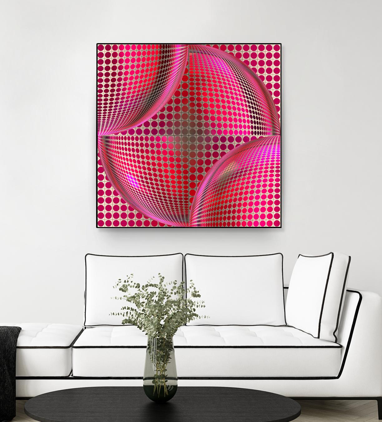 Motown I by Jefd on GIANT ART - pink digital round