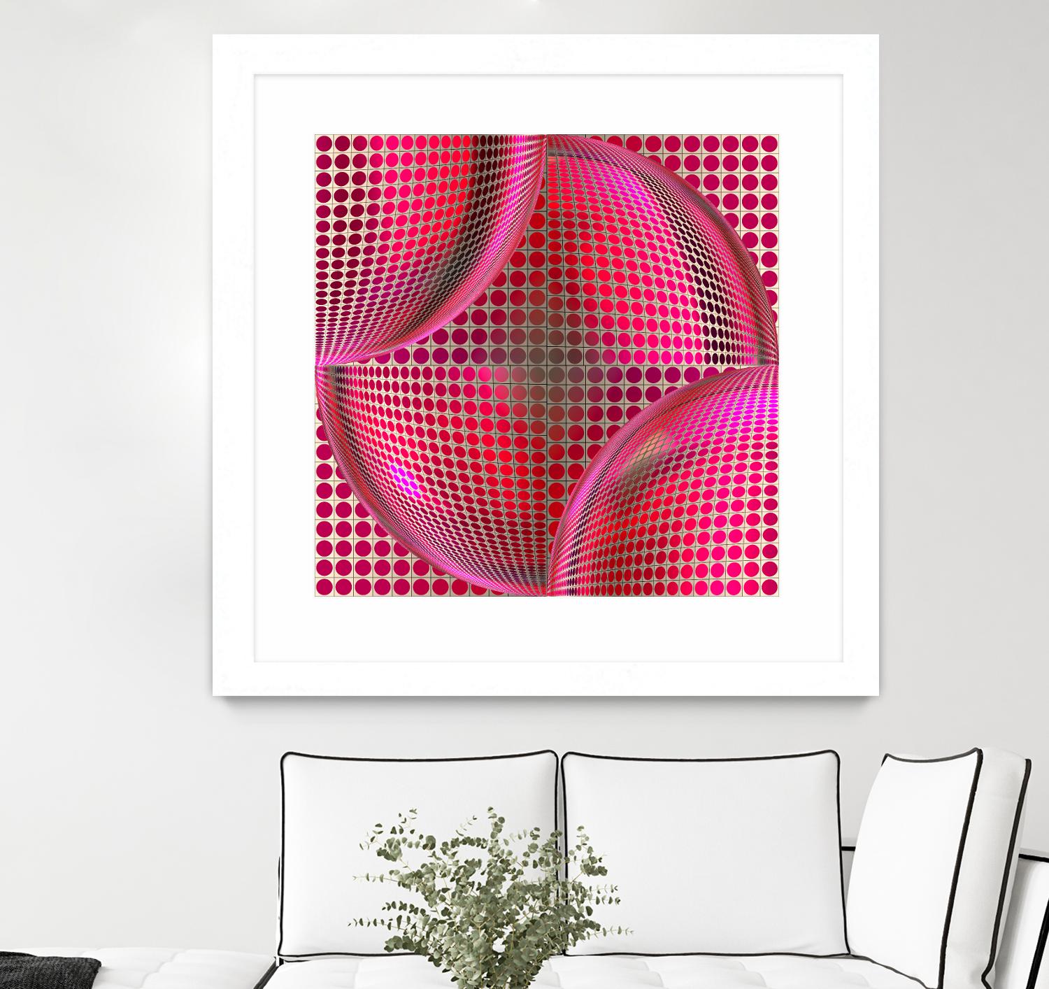 Motown I by Jefd on GIANT ART - pink digital round