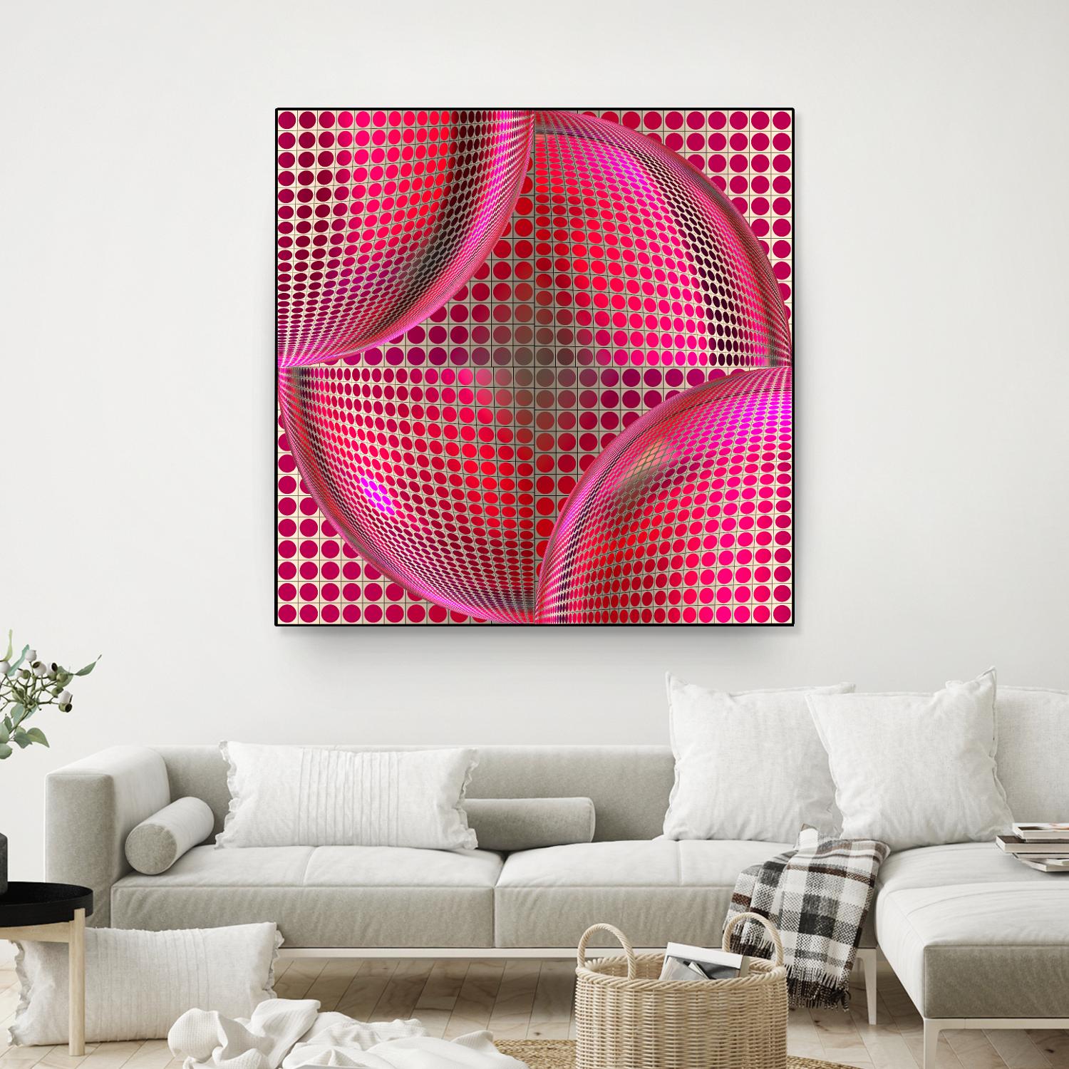 Motown I by Jefd on GIANT ART - pink digital round
