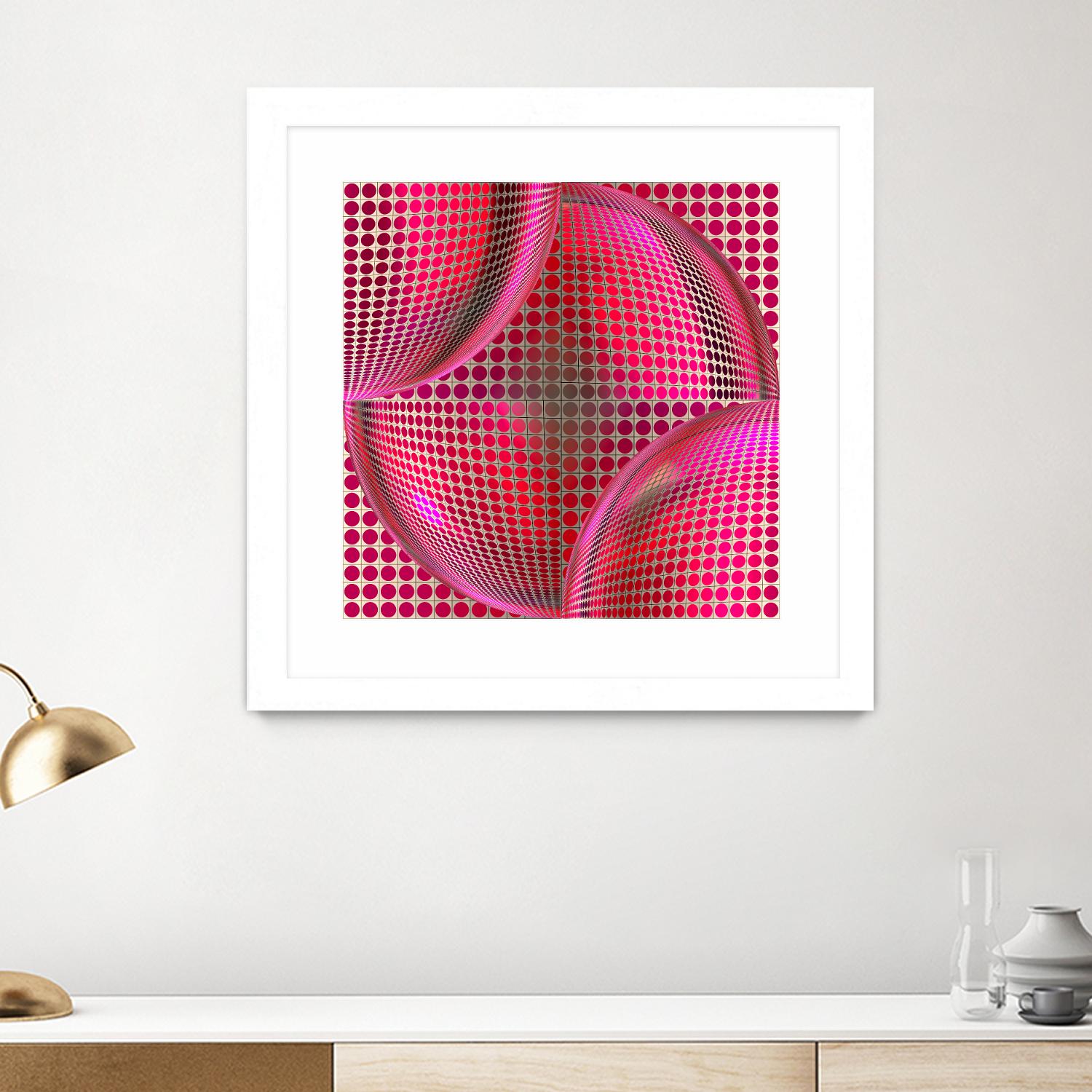 Motown I by Jefd on GIANT ART - pink digital round