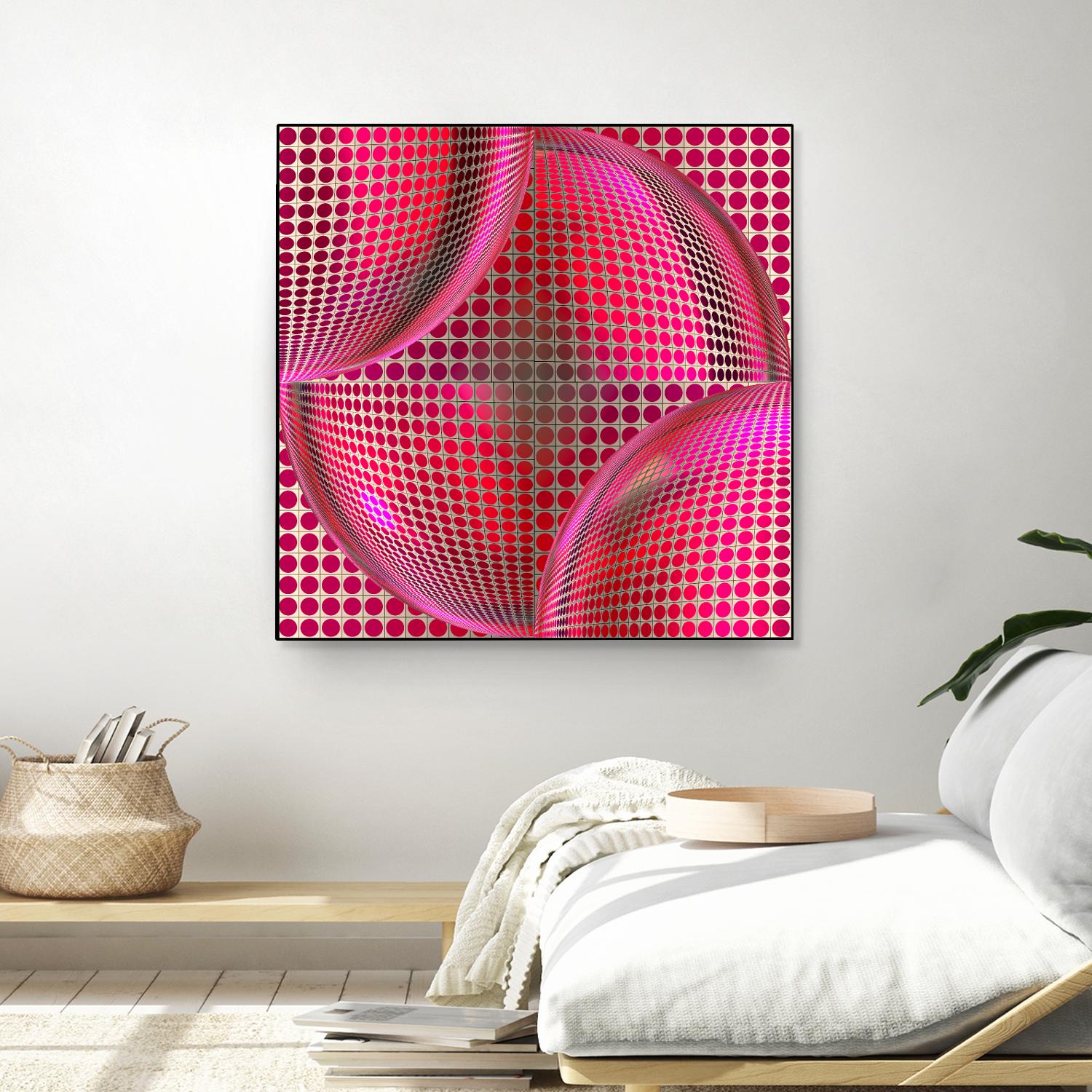 Motown I by Jefd on GIANT ART - pink digital round