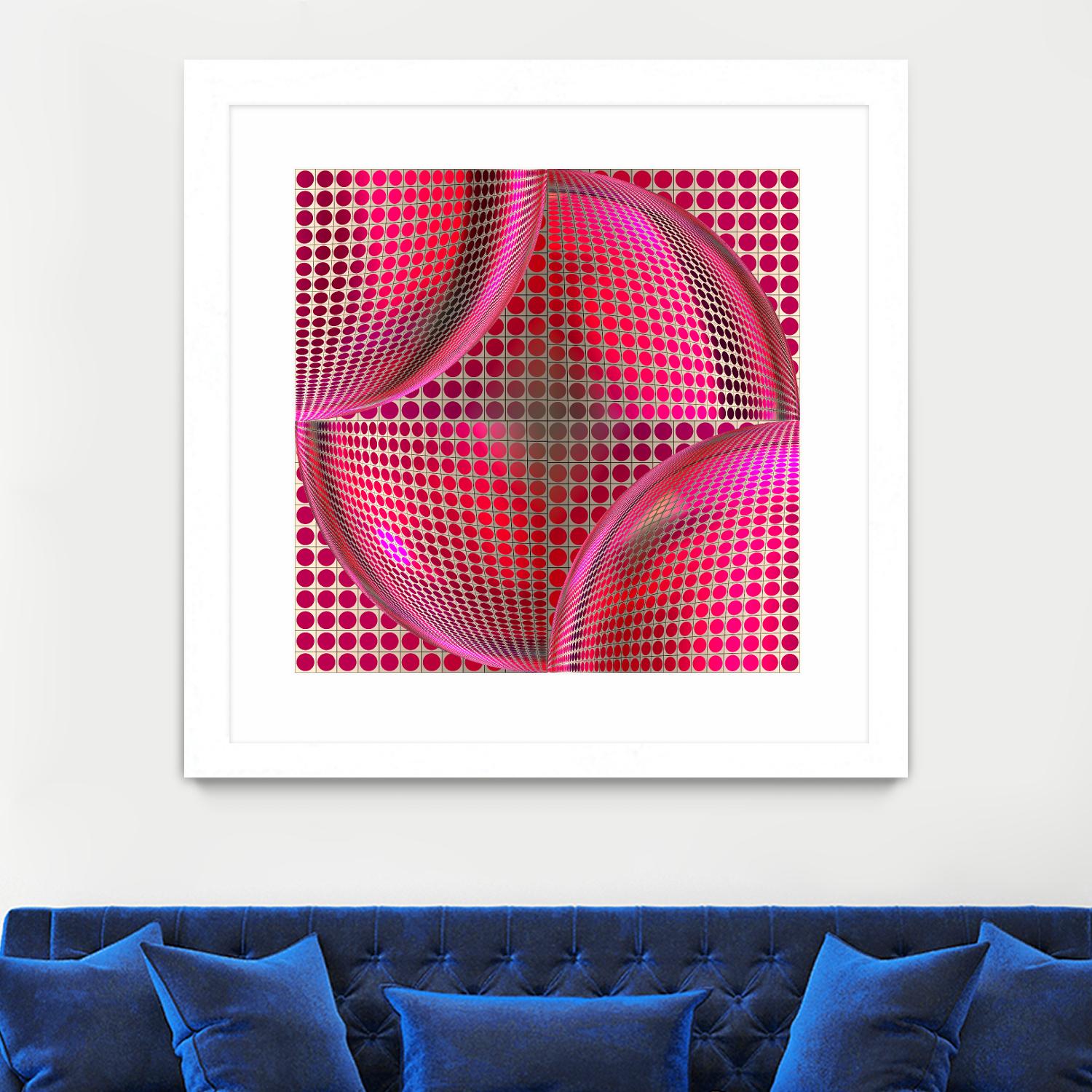 Motown I by Jefd on GIANT ART - pink digital round