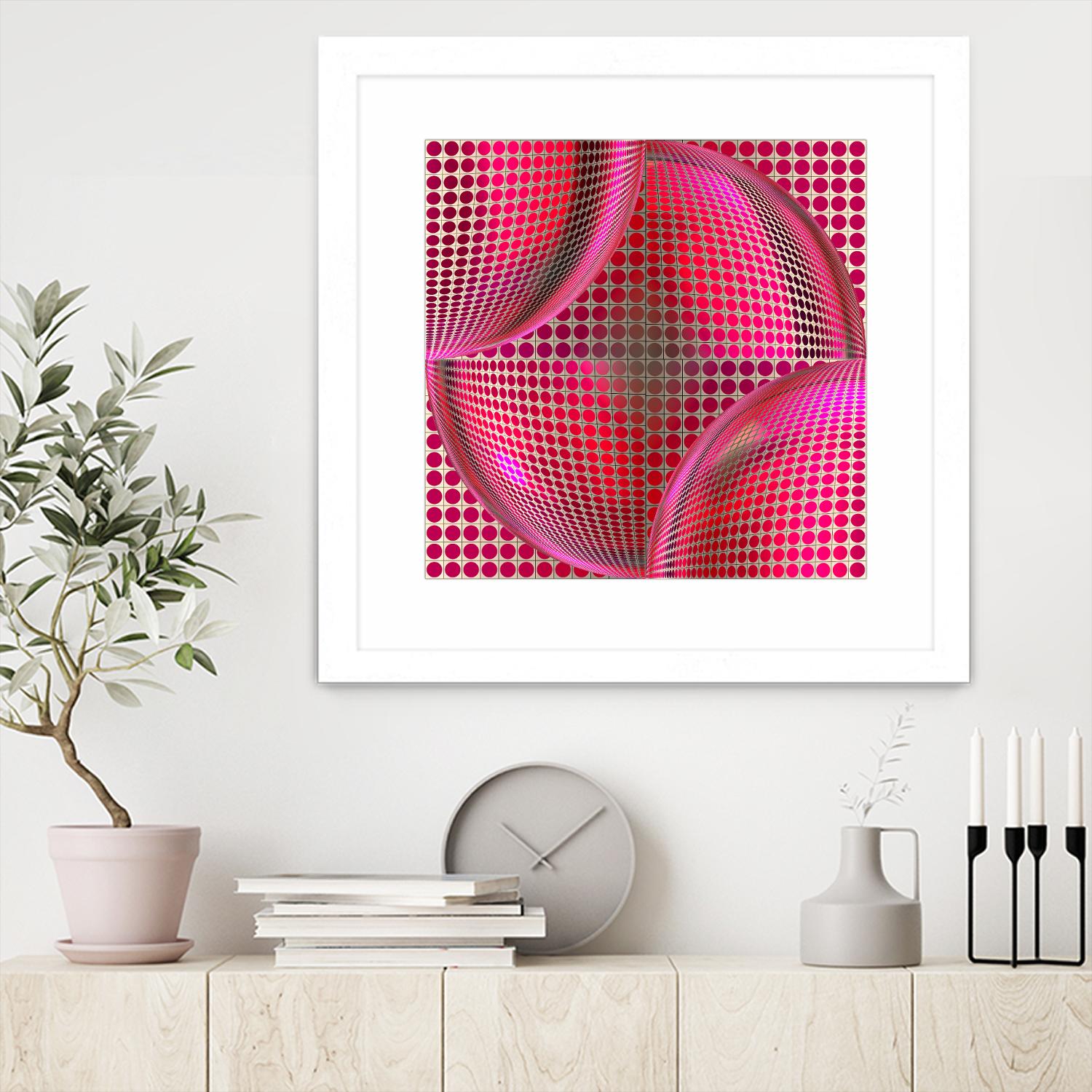 Motown I by Jefd on GIANT ART - pink digital round