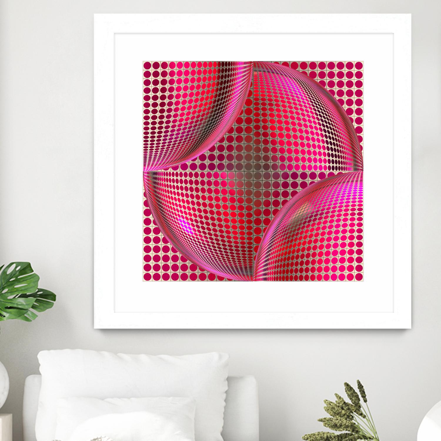 Motown I by Jefd on GIANT ART - pink digital round