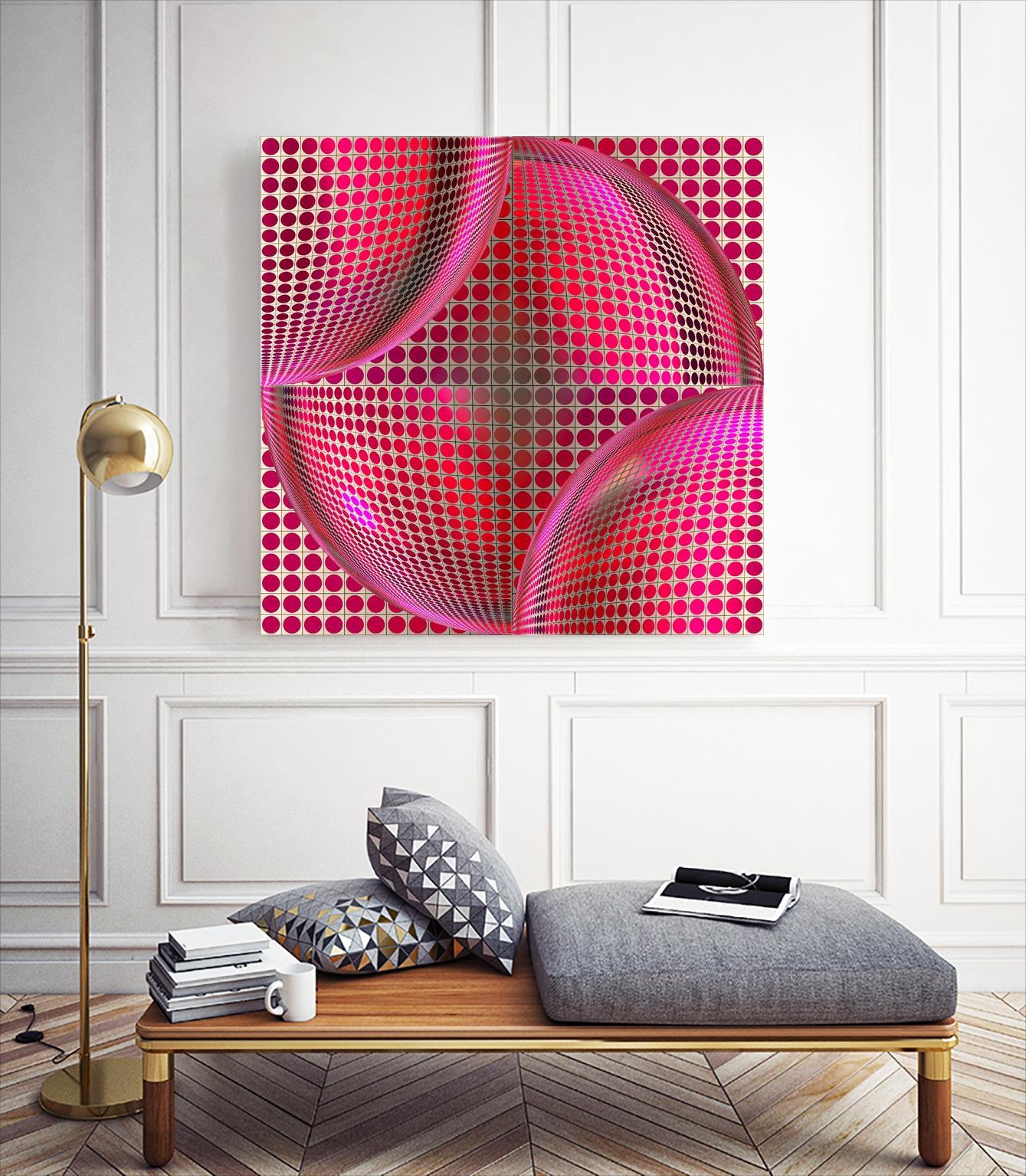 Motown I by Jefd on GIANT ART - pink digital round