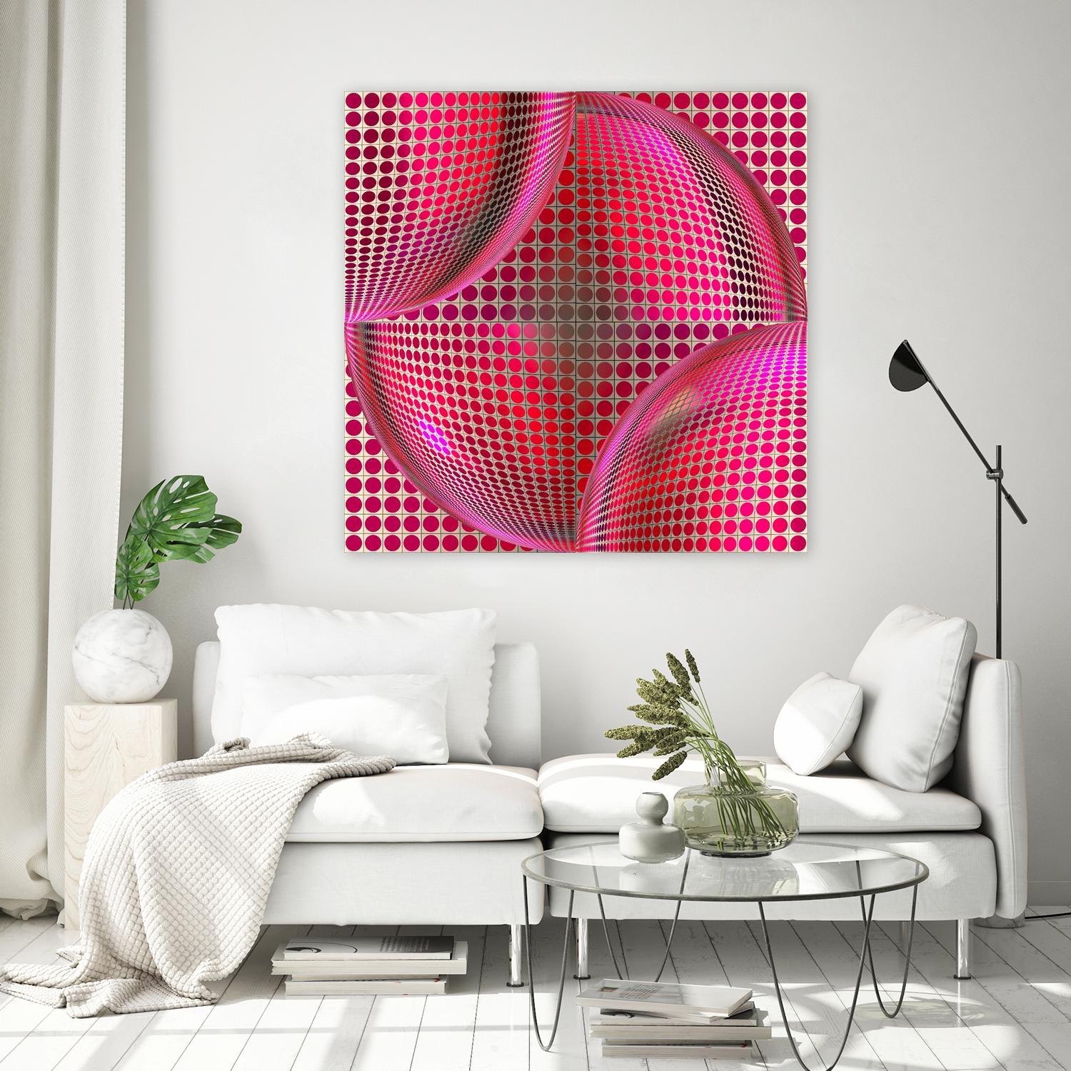 Motown I by Jefd on GIANT ART - pink digital round