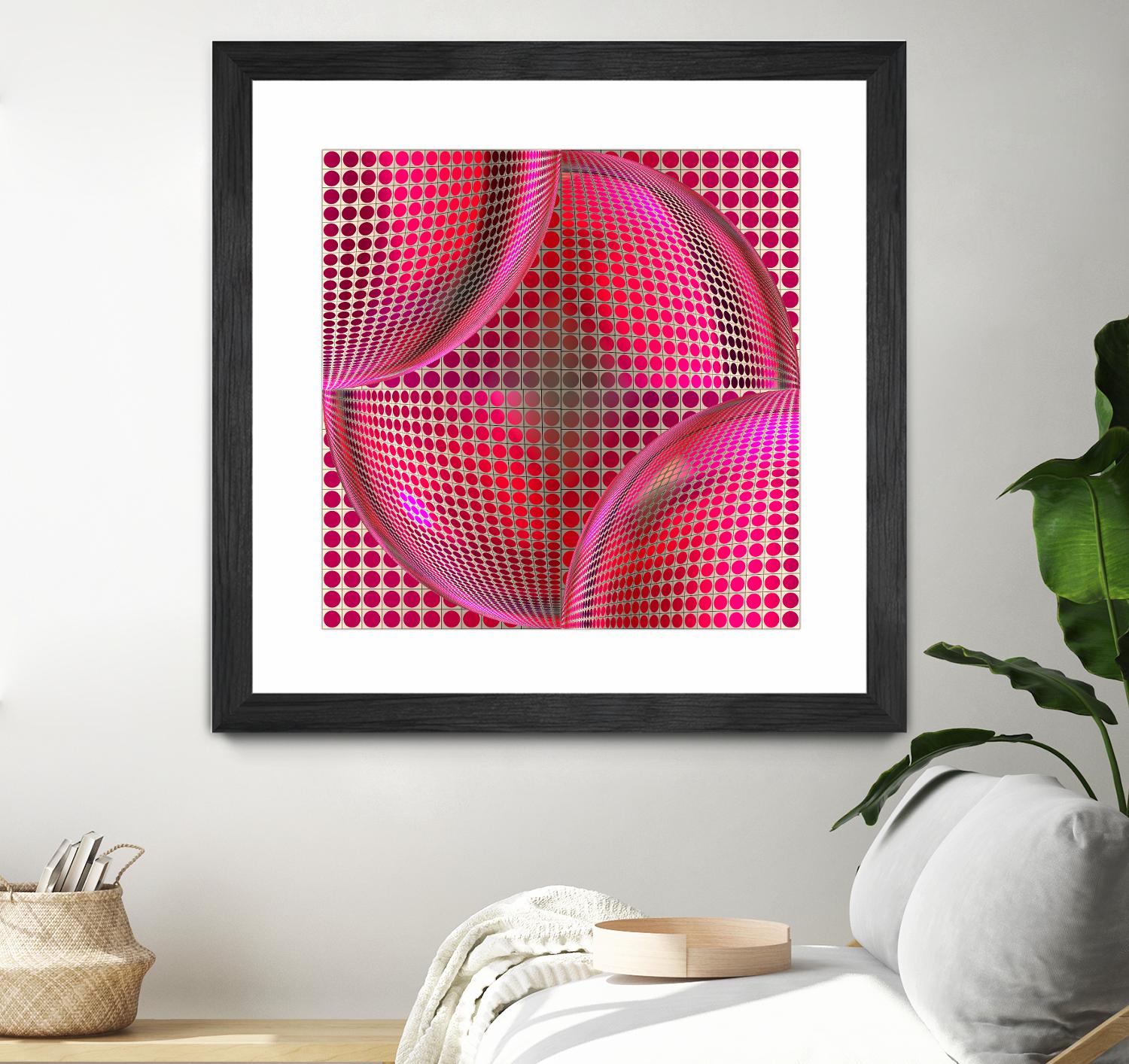 Motown I by Jefd on GIANT ART - pink digital round