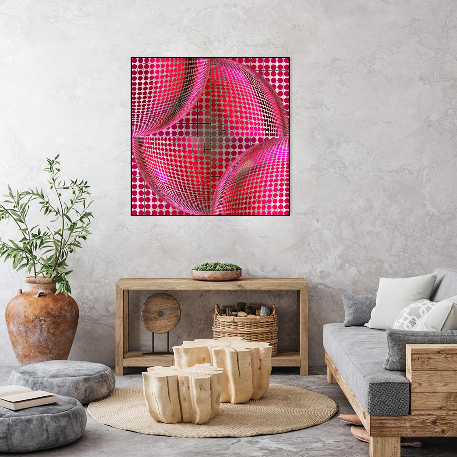 Motown I by Jefd on GIANT ART - pink digital round