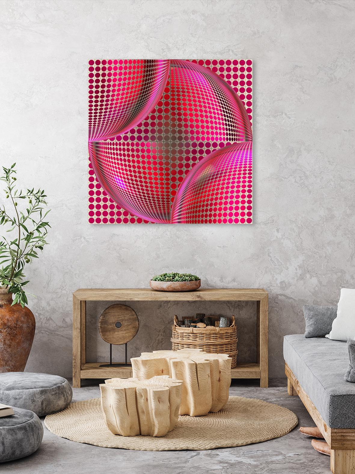 Motown I by Jefd on GIANT ART - pink digital round