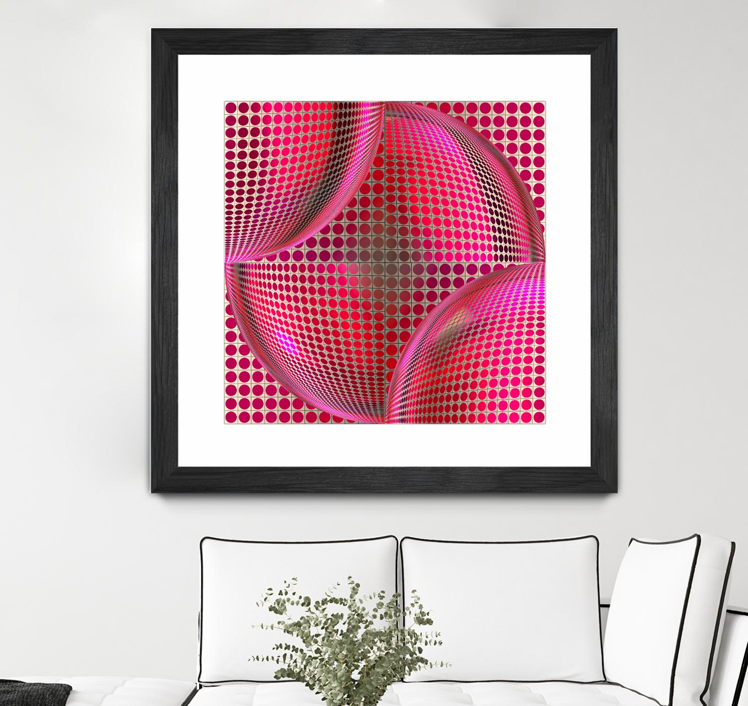 Motown I by Jefd on GIANT ART - pink digital round