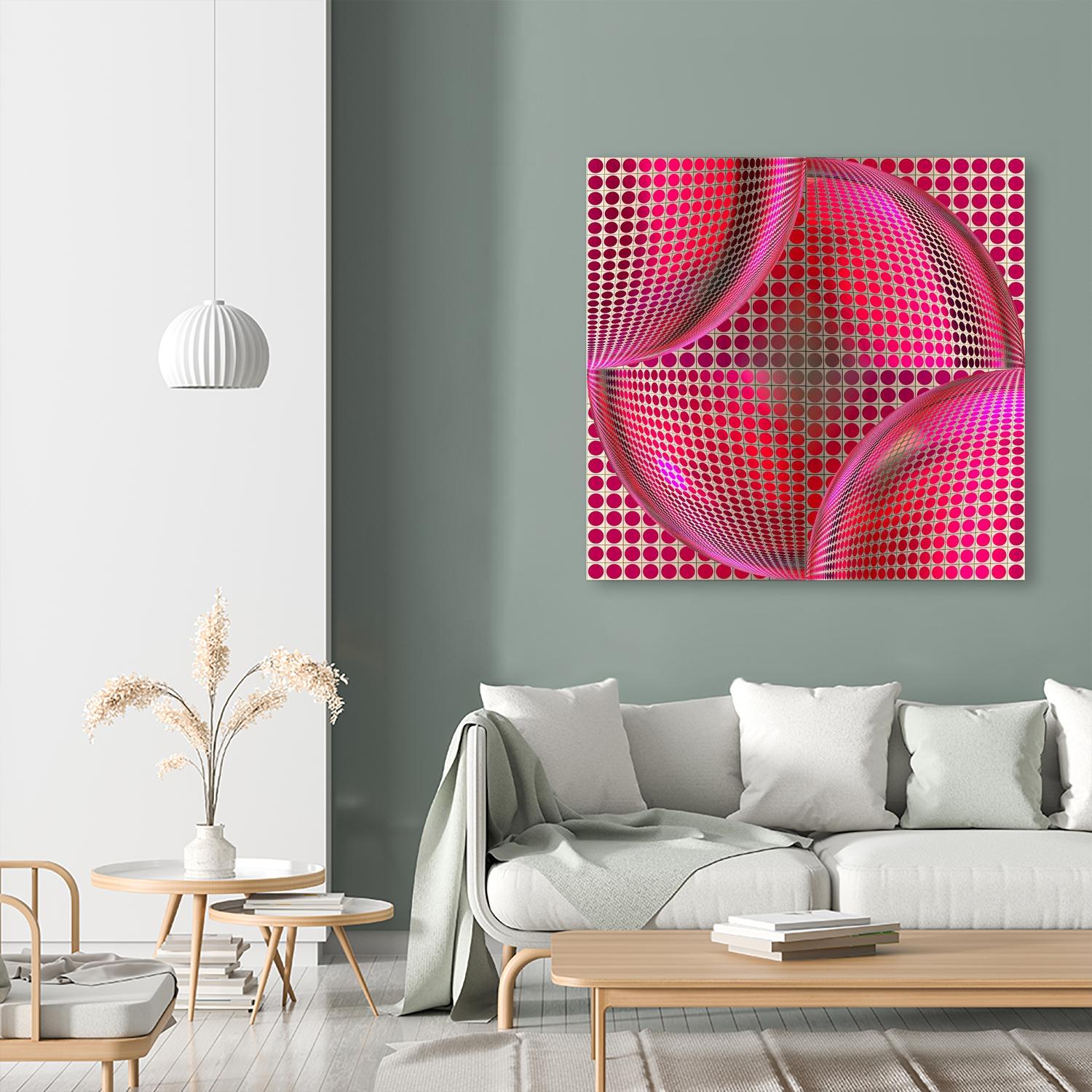 Motown I by Jefd on GIANT ART - pink digital round