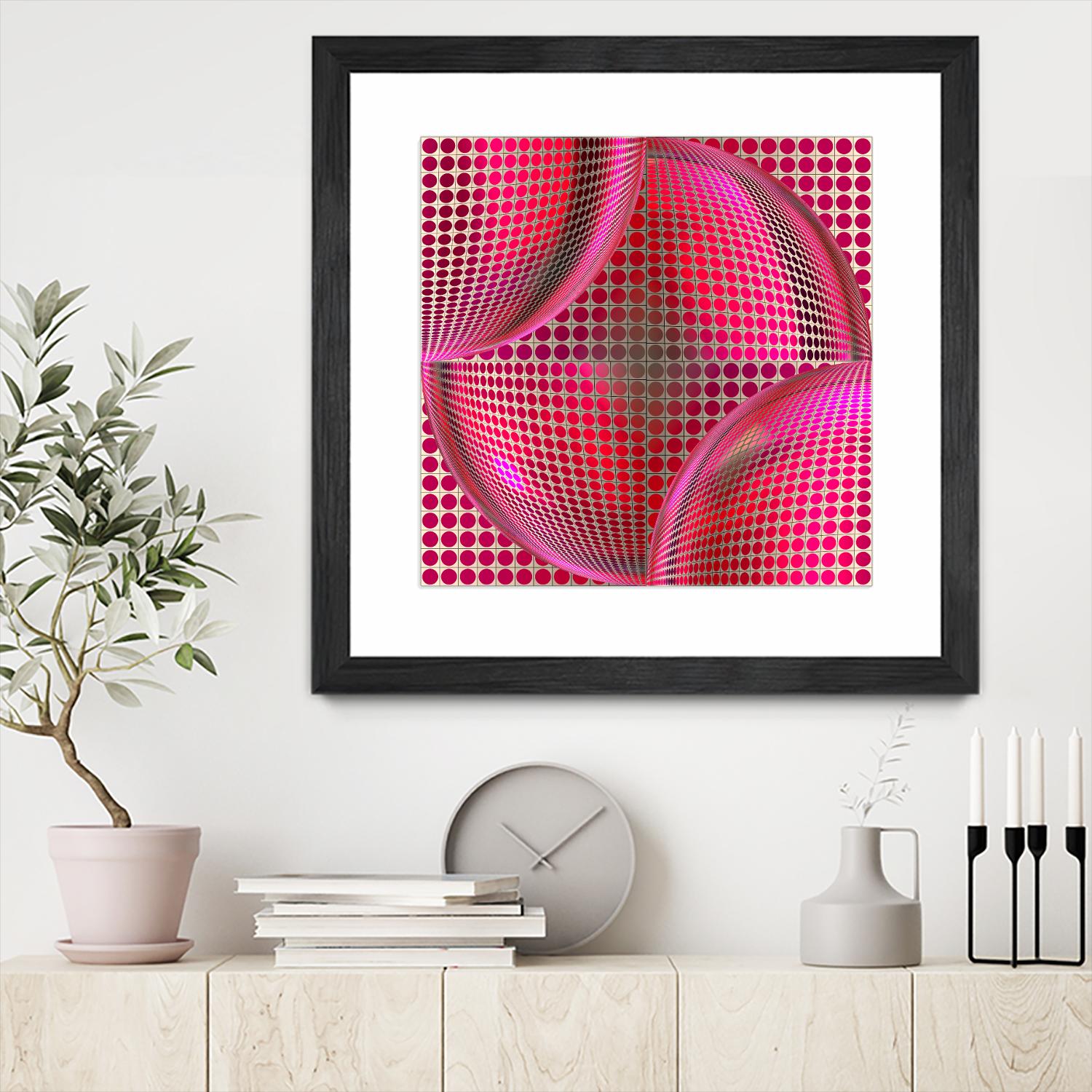 Motown I by Jefd on GIANT ART - pink digital round