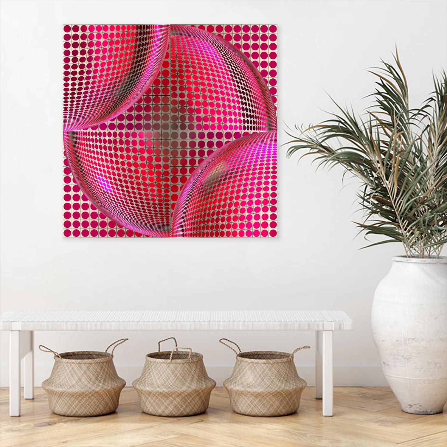 Motown I by Jefd on GIANT ART - pink digital round