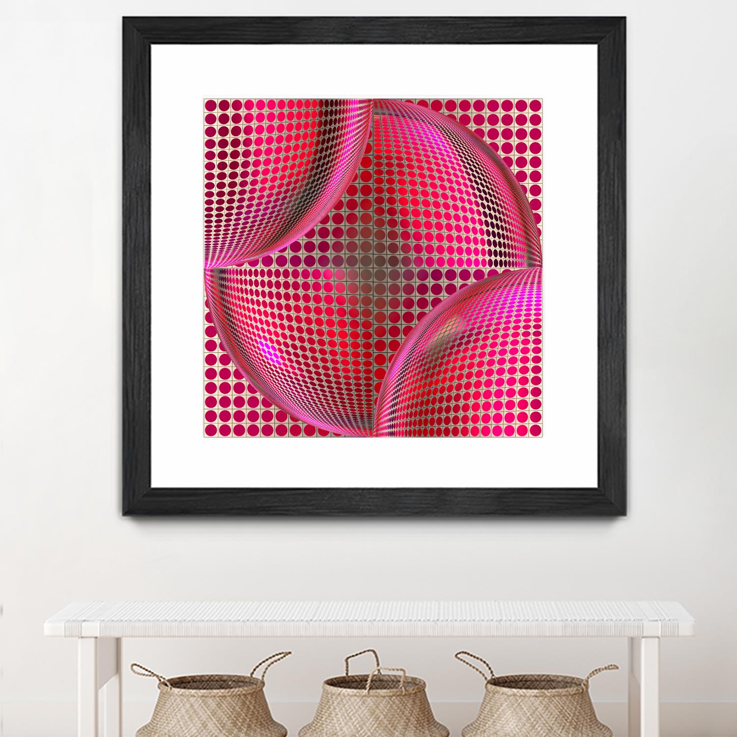 Motown I by Jefd on GIANT ART - pink digital round