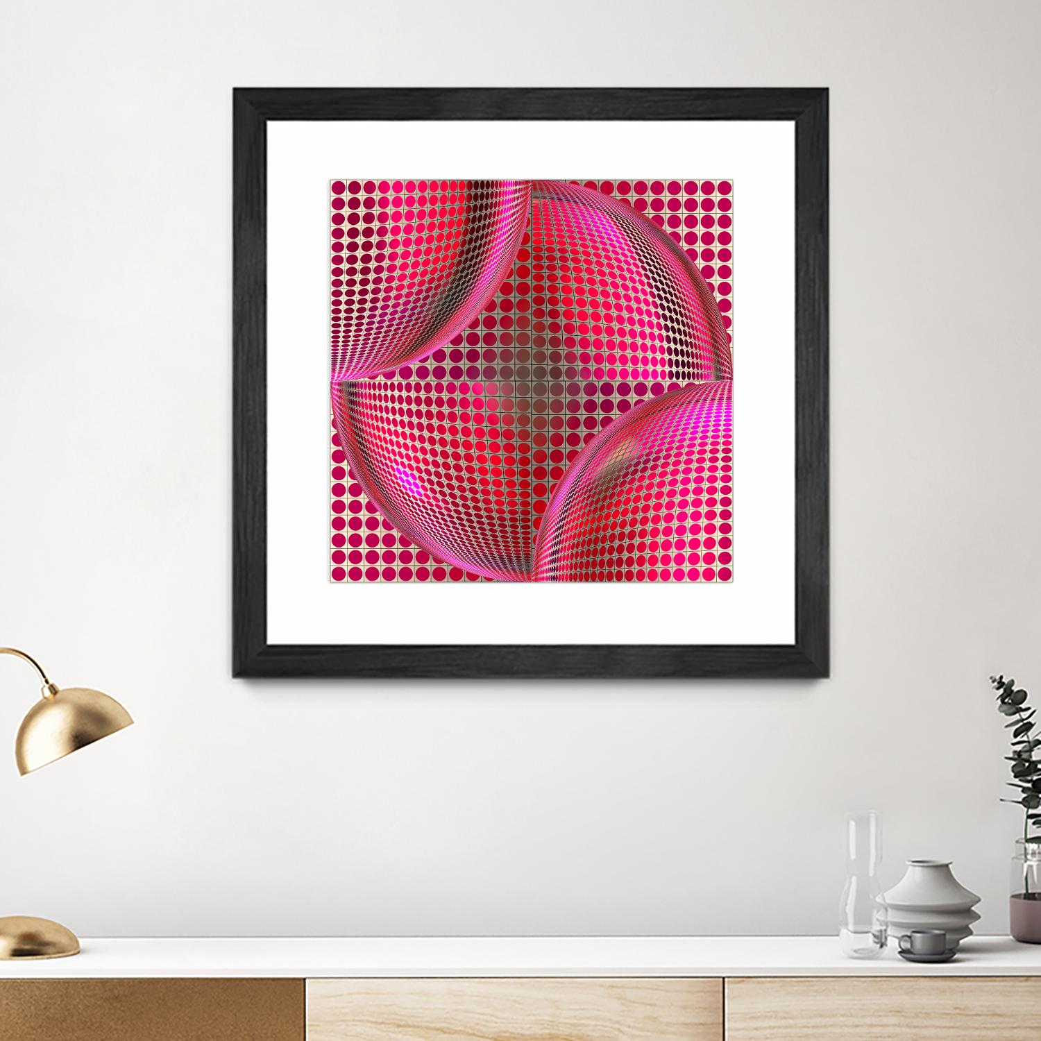 Motown I by Jefd on GIANT ART - pink digital round