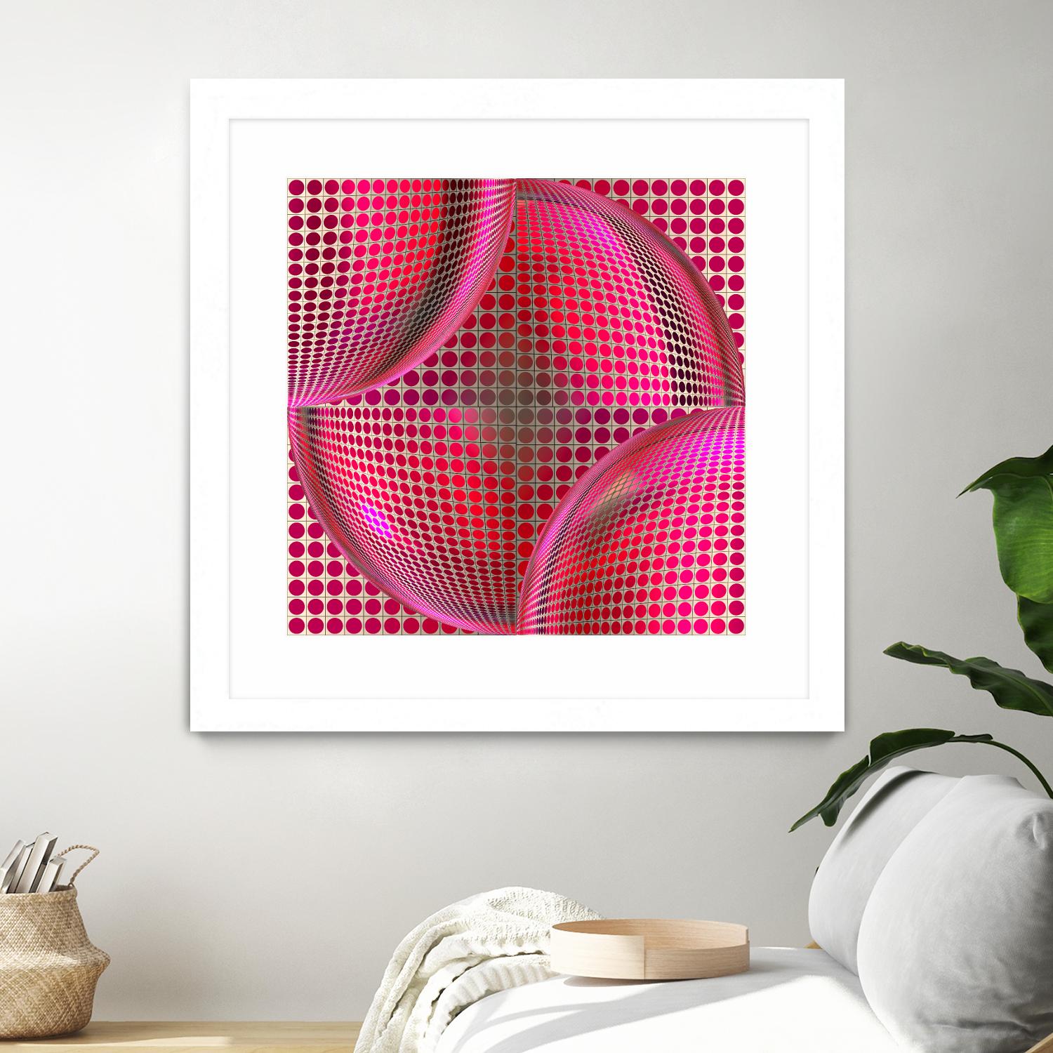 Motown I by Jefd on GIANT ART - pink digital round