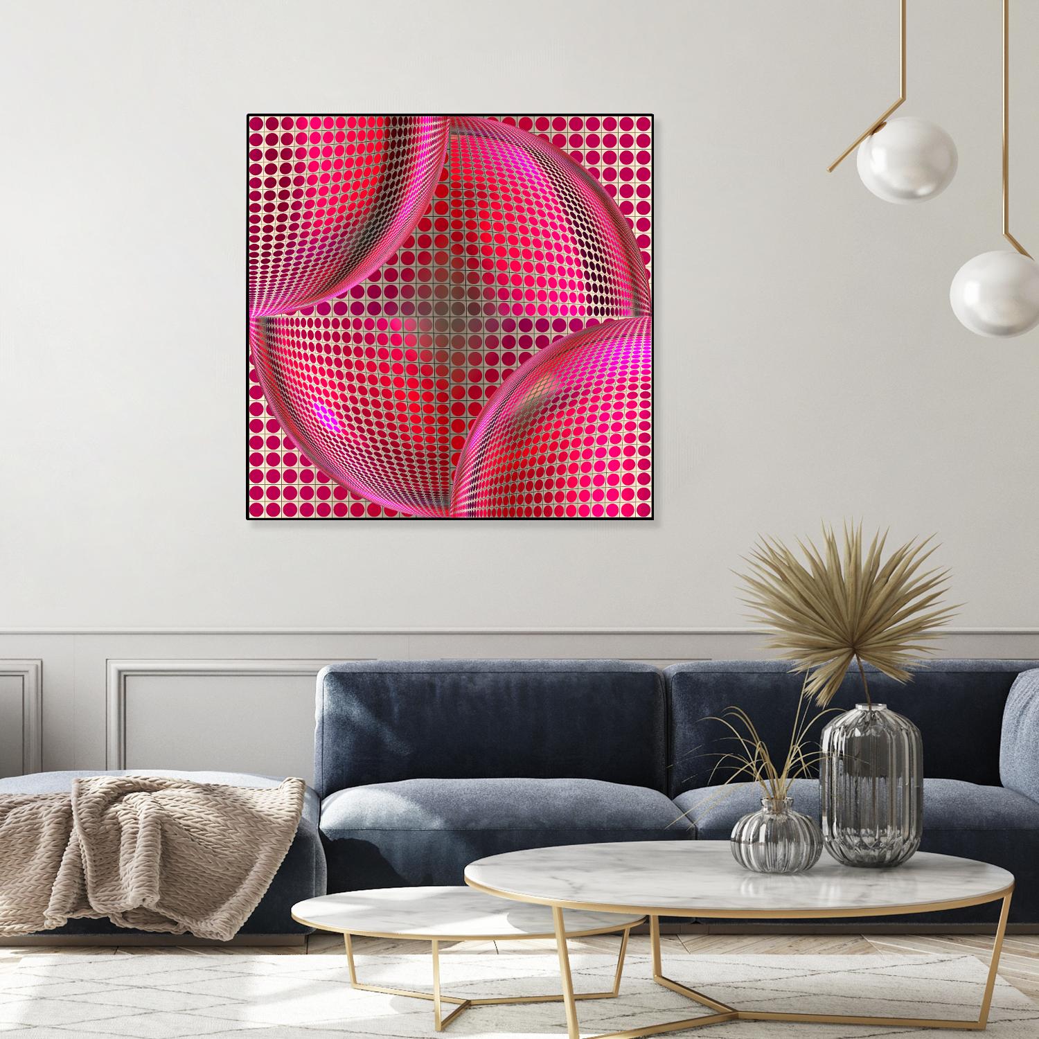 Motown I by Jefd on GIANT ART - pink digital round