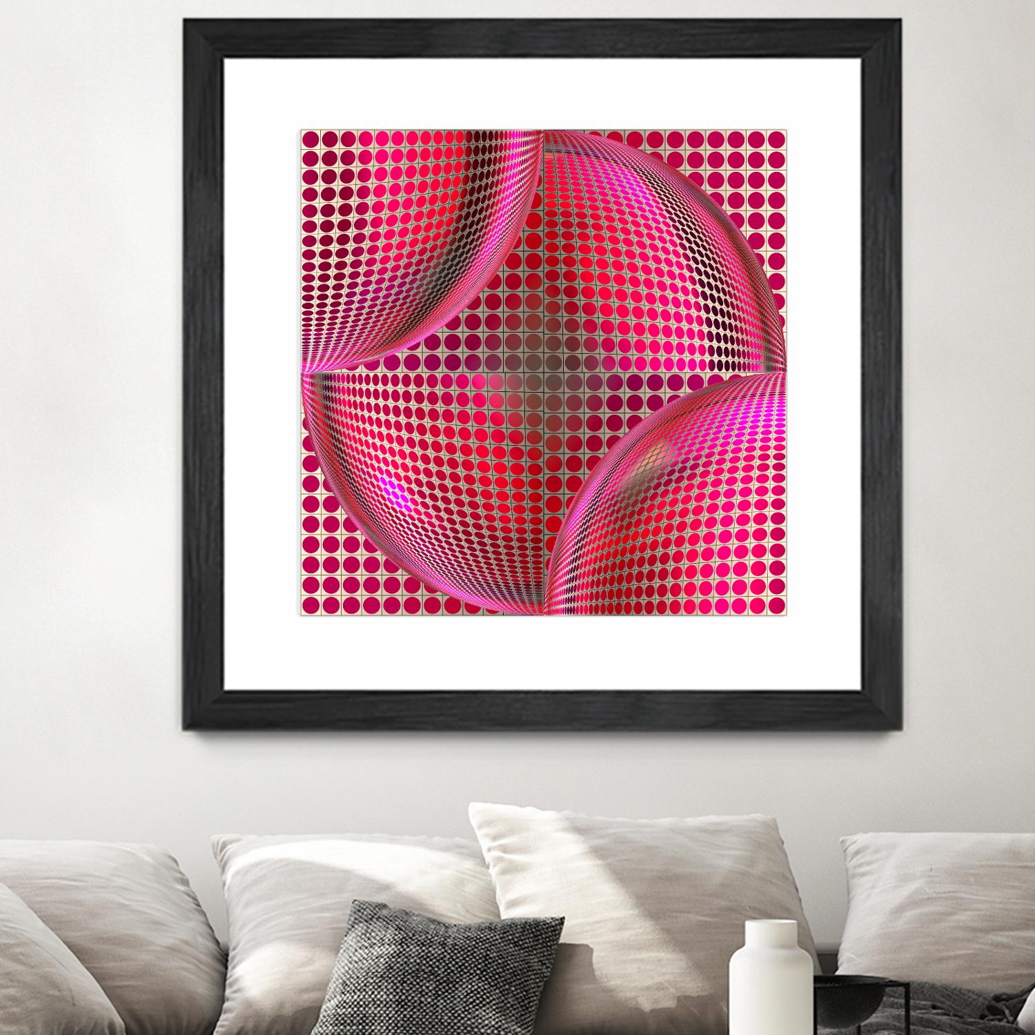 Motown I by Jefd on GIANT ART - pink digital round