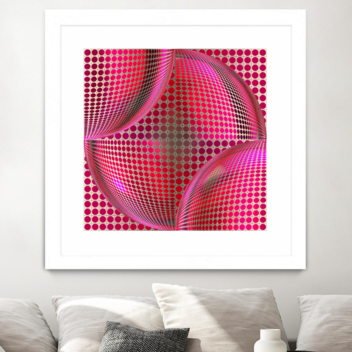 Motown I by Jefd on GIANT ART - pink digital round