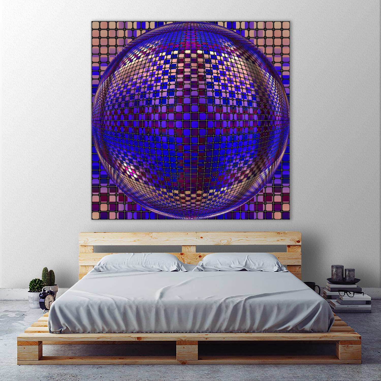 Motown III by Jefd on GIANT ART - blue digital round