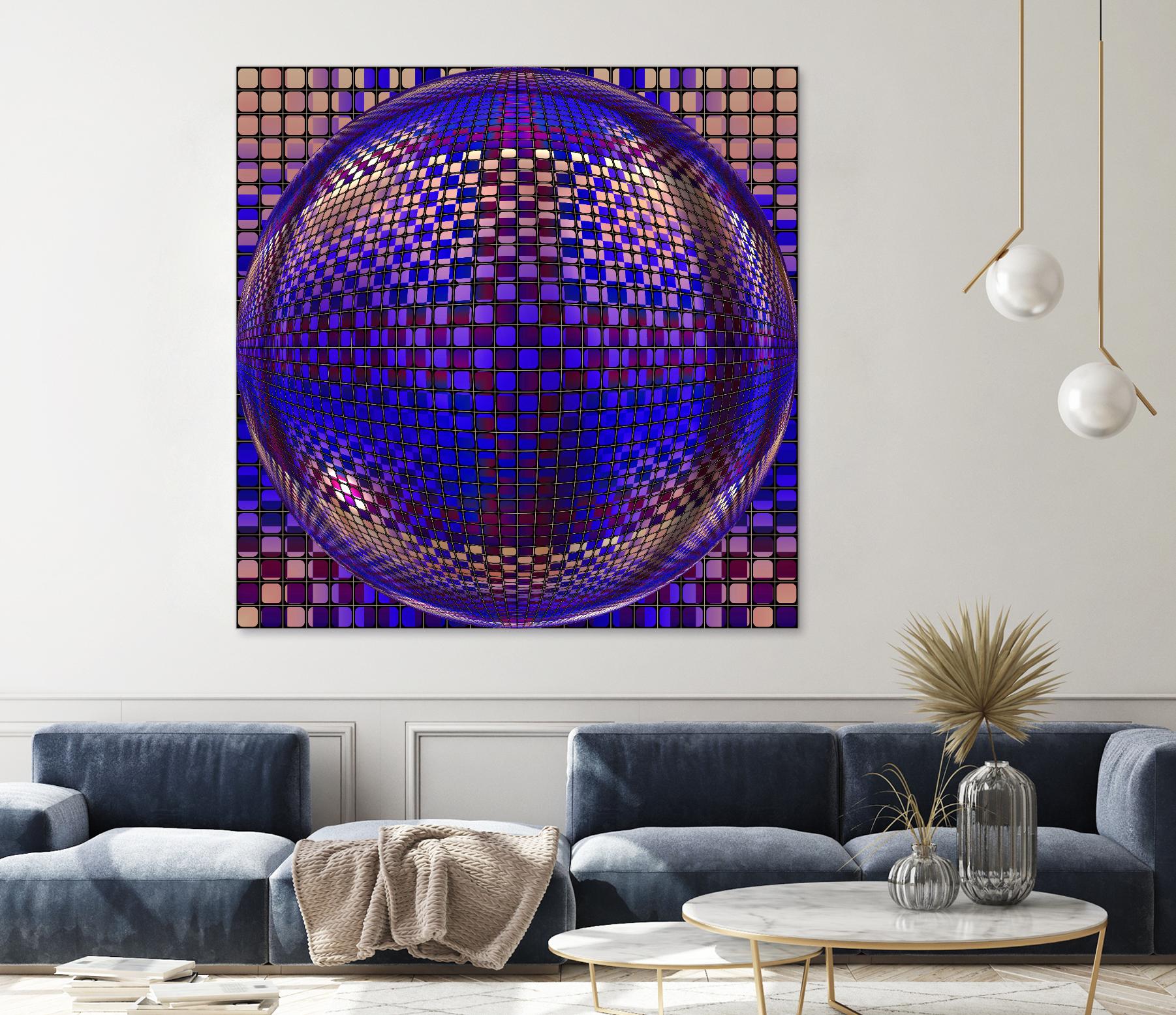 Motown III by Jefd on GIANT ART - blue digital round