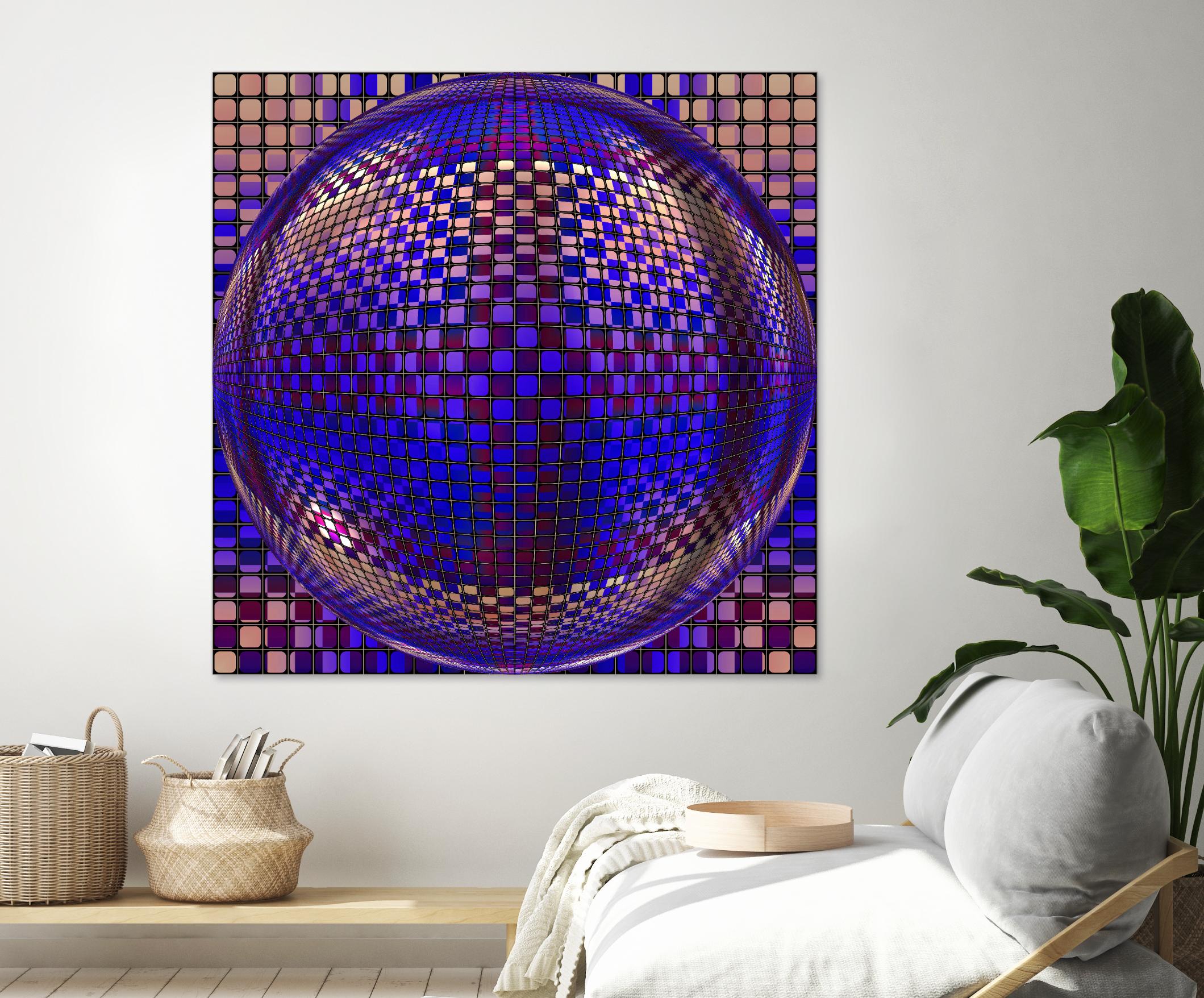 Motown III by Jefd on GIANT ART - blue digital round