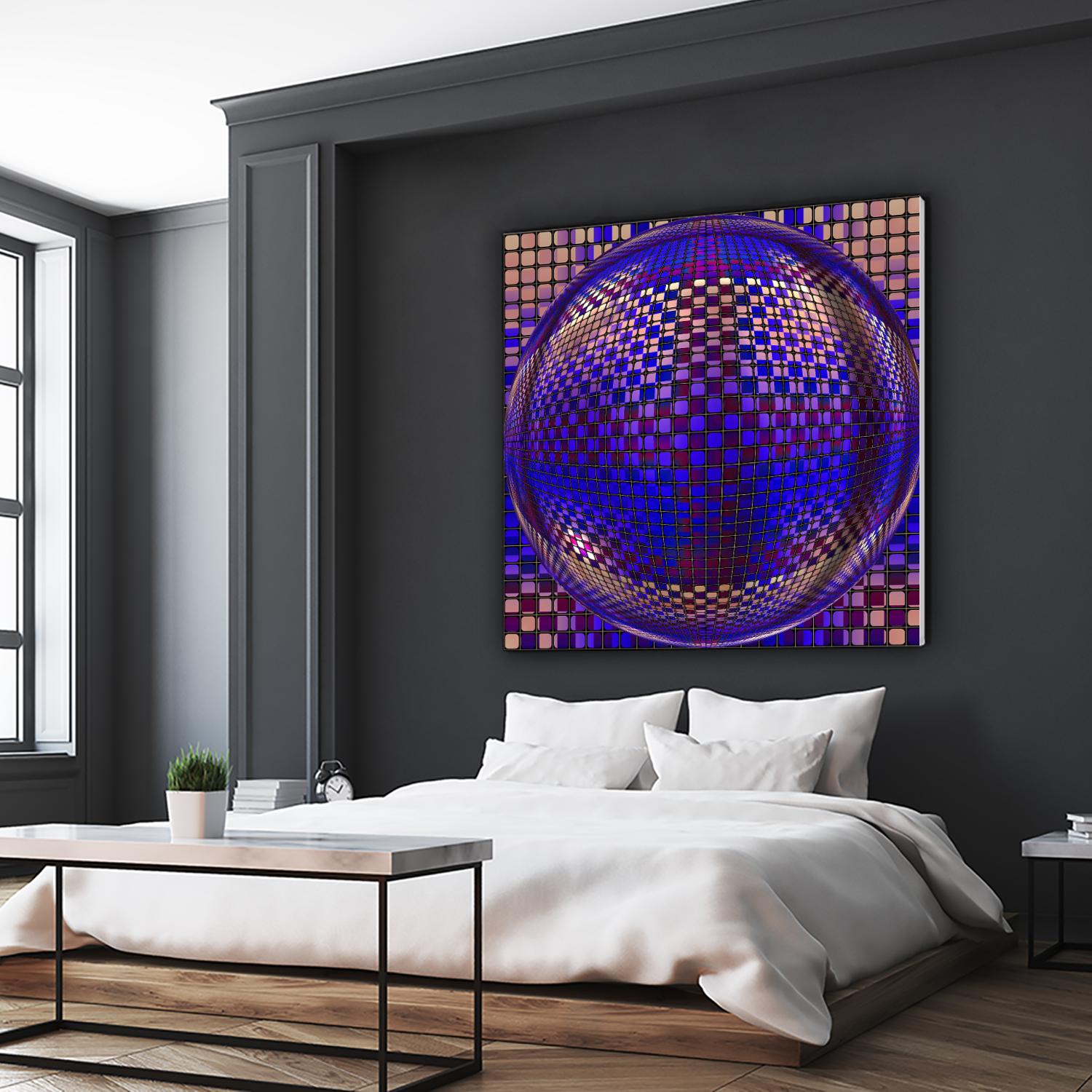 Motown III by Jefd on GIANT ART - blue digital round