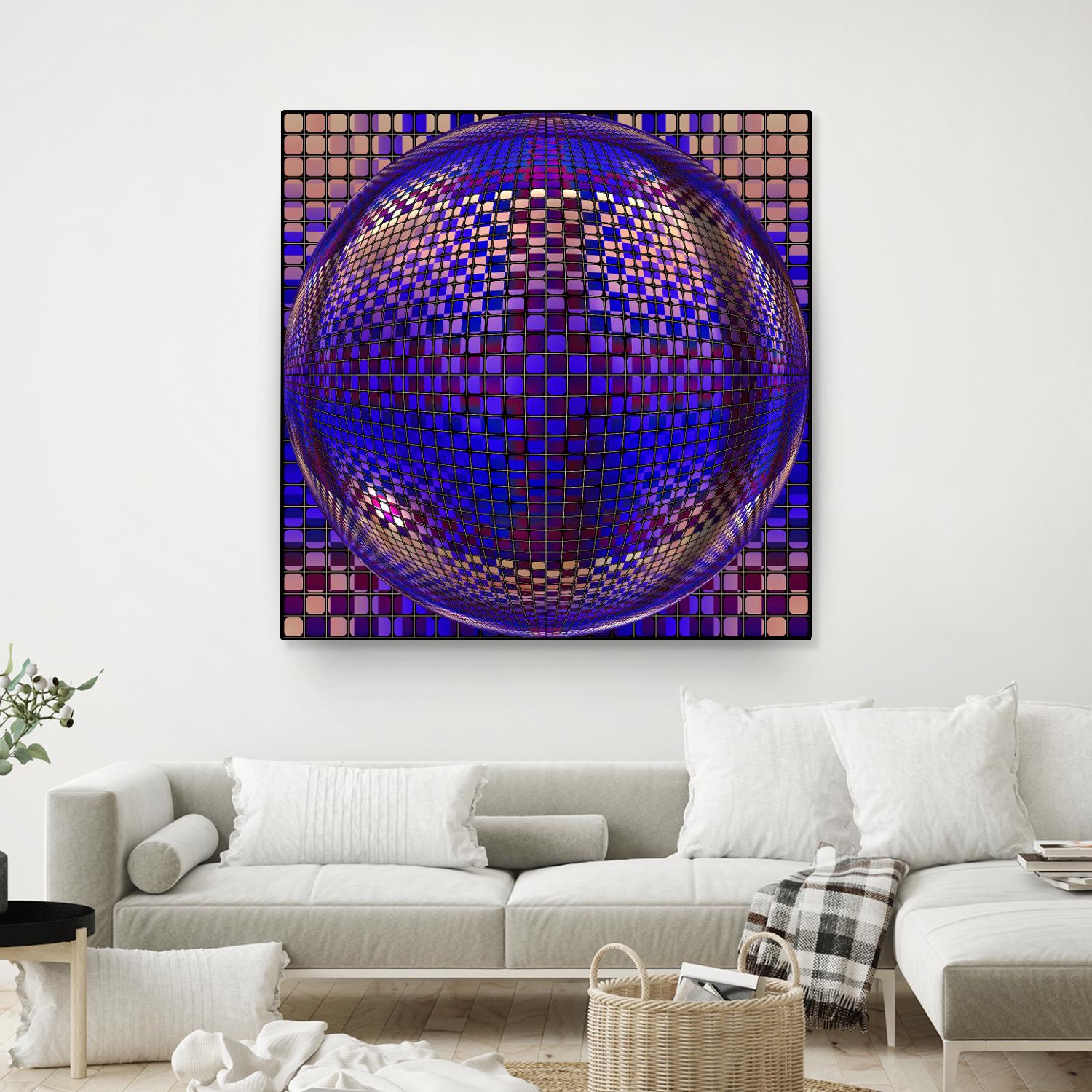 Motown III by Jefd on GIANT ART - blue digital round