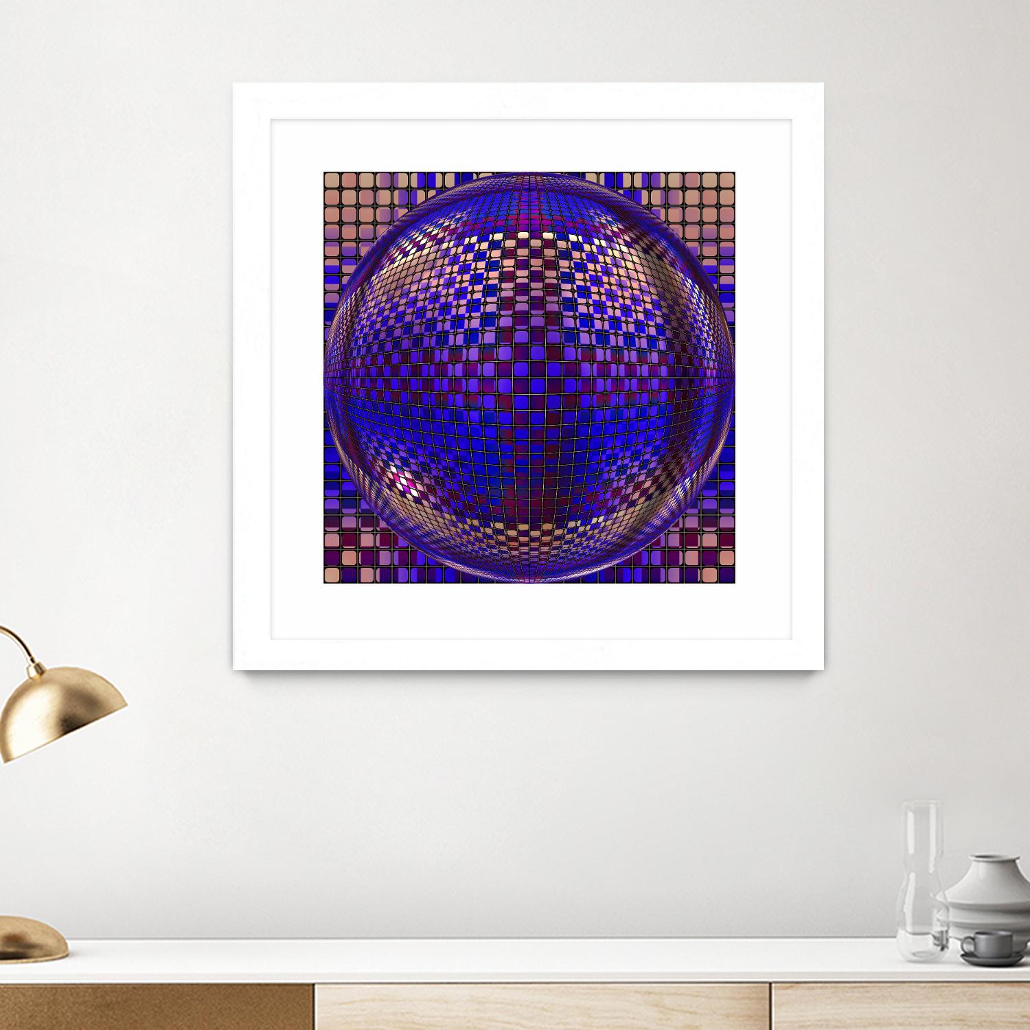 Motown III by Jefd on GIANT ART - blue digital round
