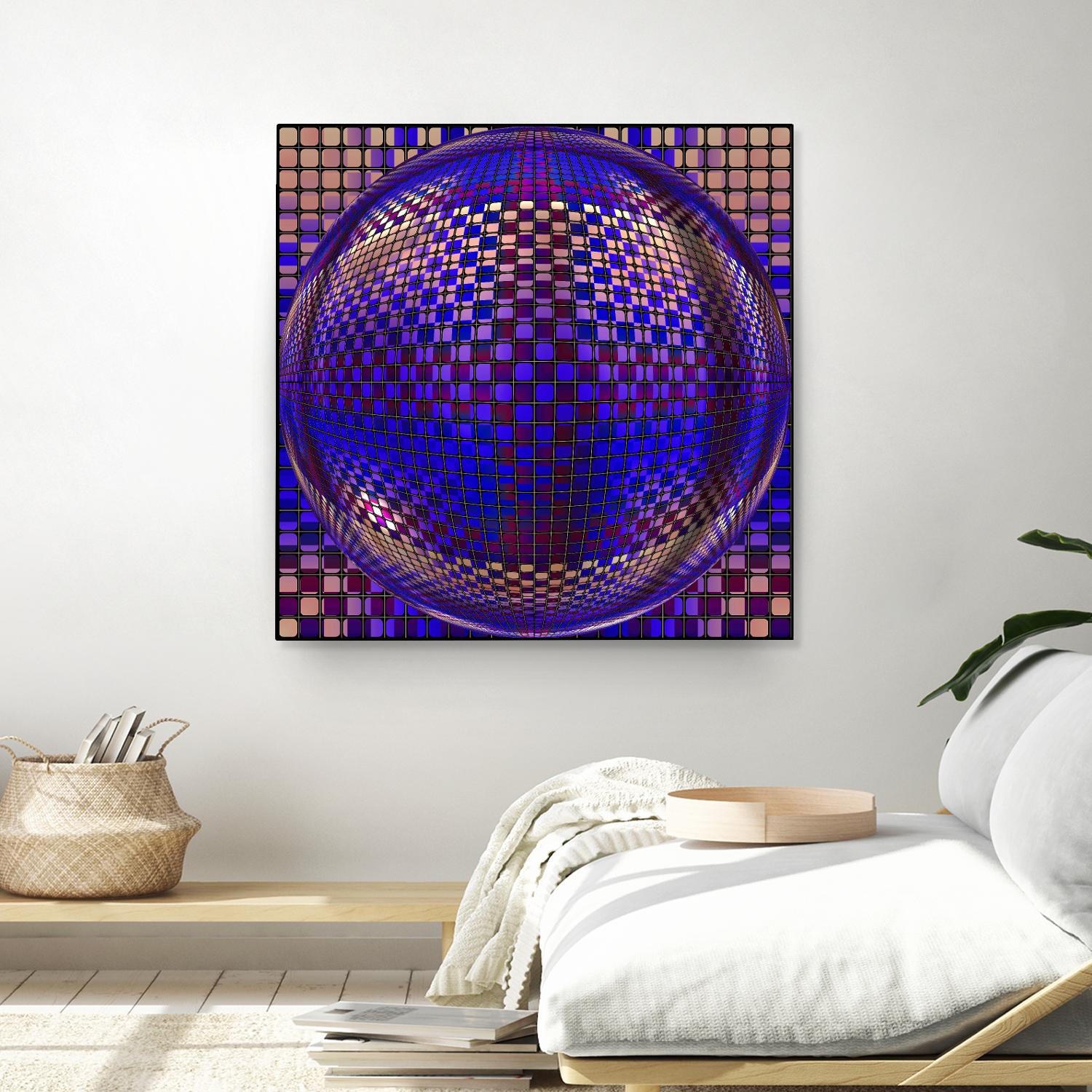 Motown III by Jefd on GIANT ART - blue digital round