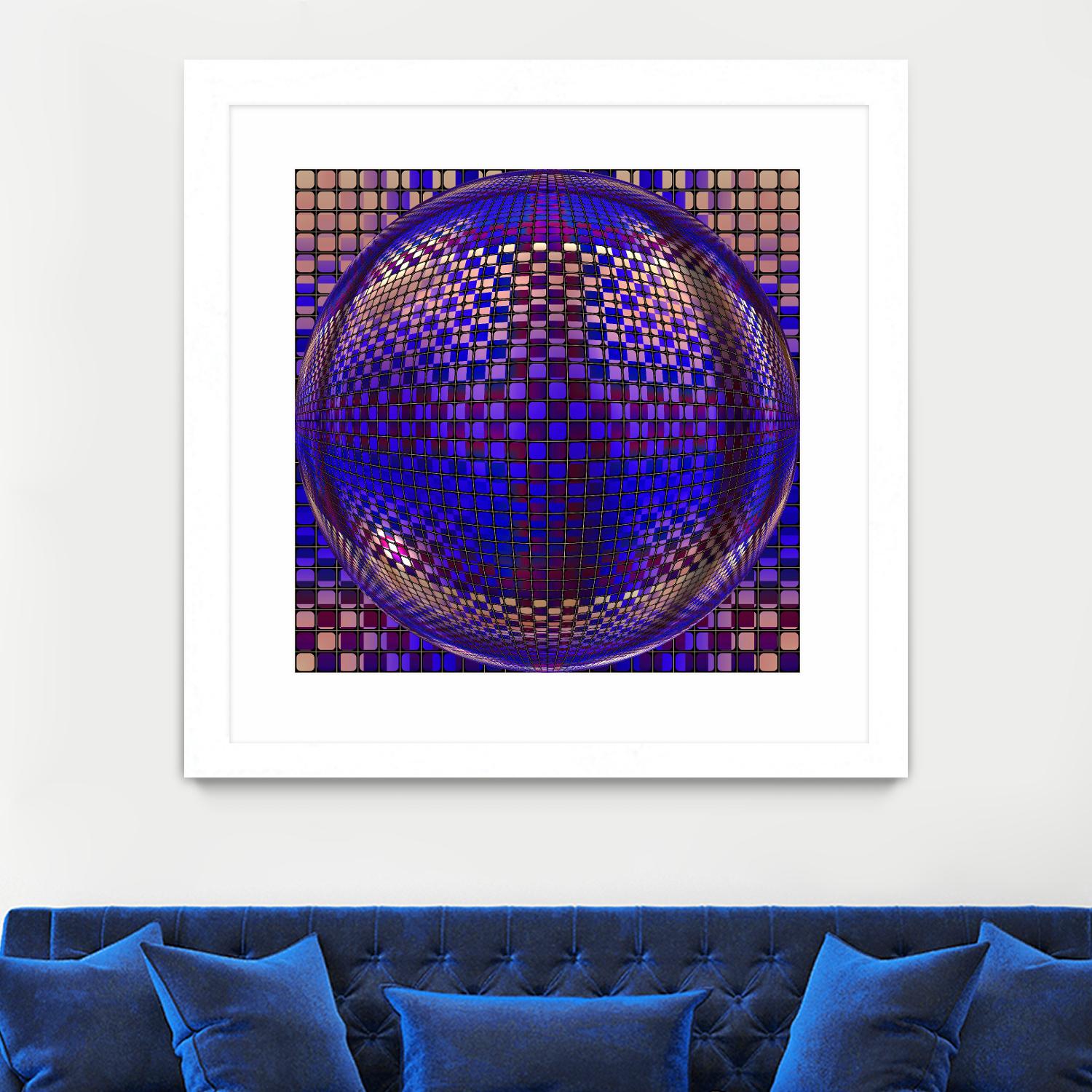 Motown III by Jefd on GIANT ART - blue digital round