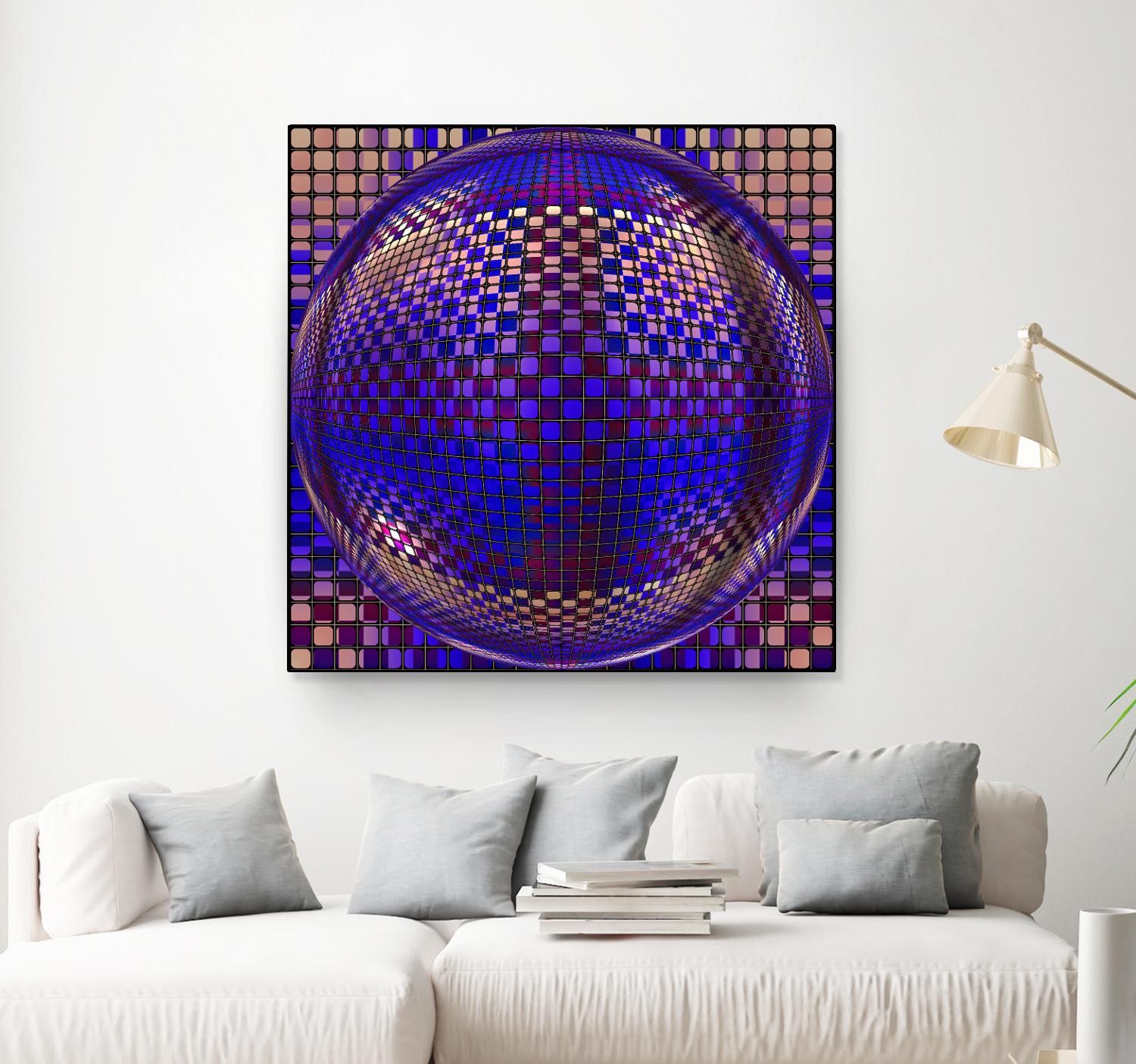 Motown III by Jefd on GIANT ART - blue digital round