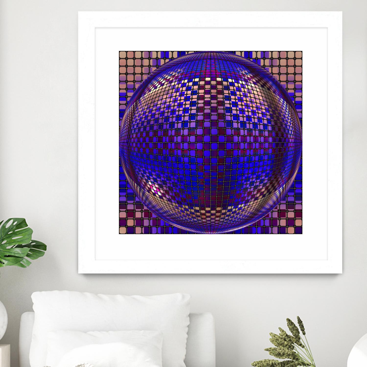 Motown III by Jefd on GIANT ART - blue digital round