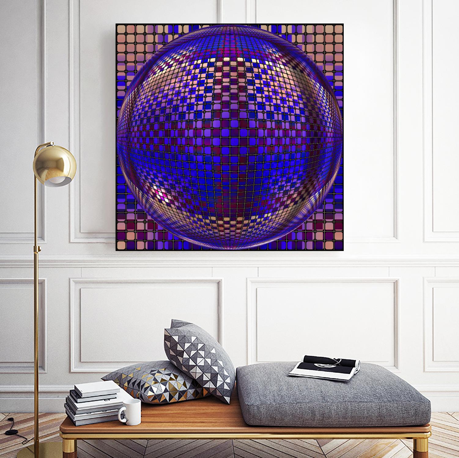 Motown III by Jefd on GIANT ART - blue digital round