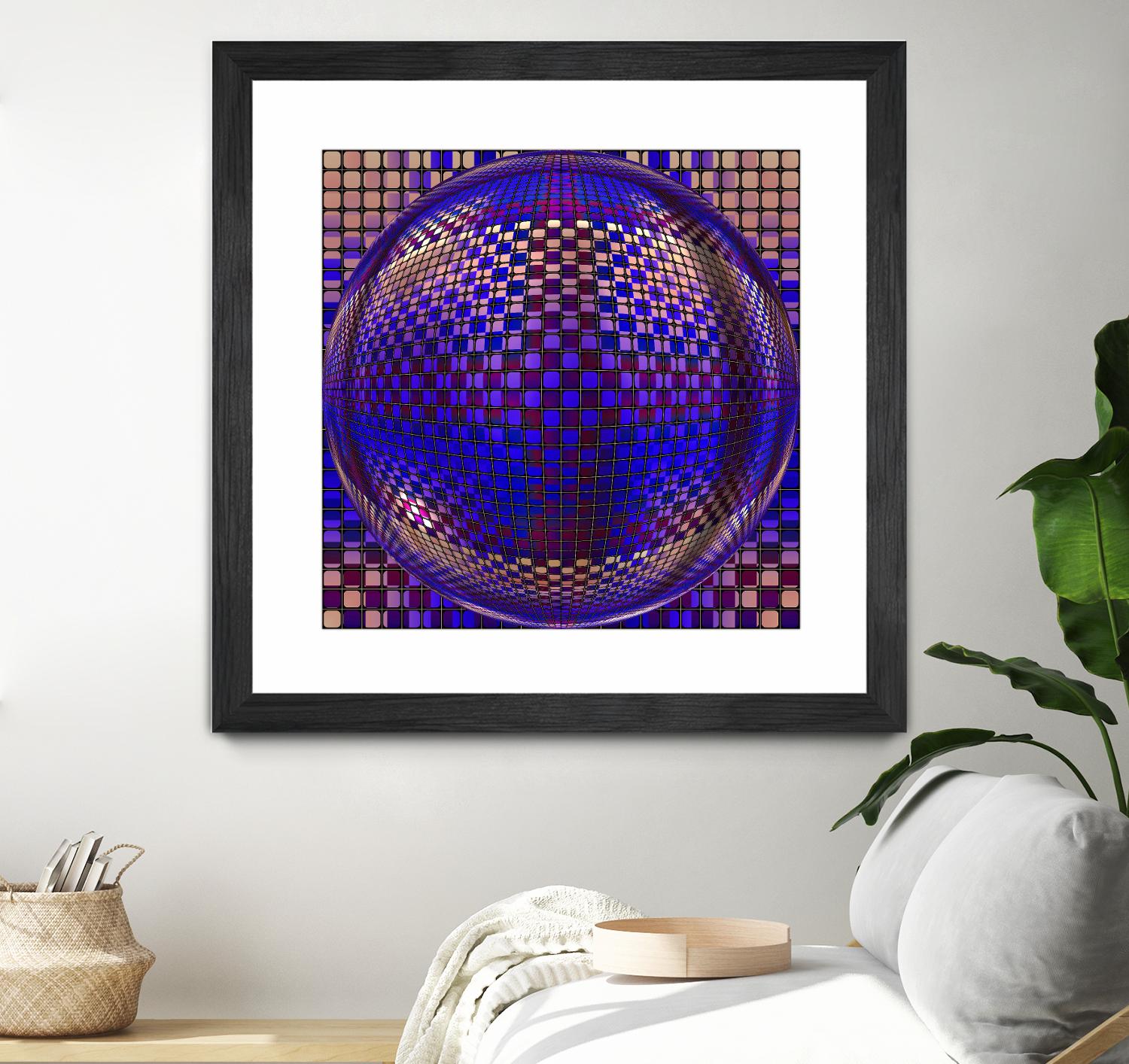 Motown III by Jefd on GIANT ART - blue digital round