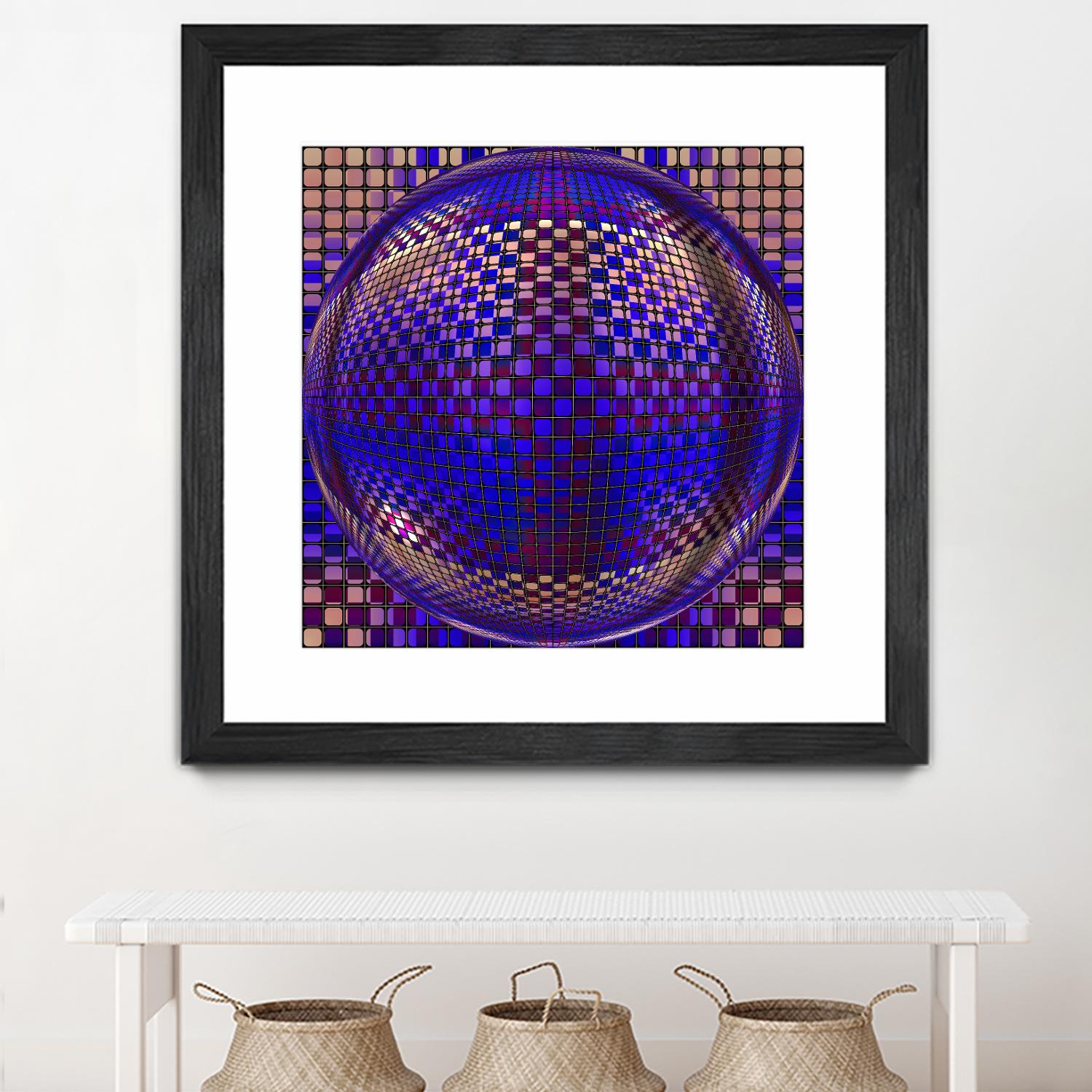 Motown III by Jefd on GIANT ART - blue digital round