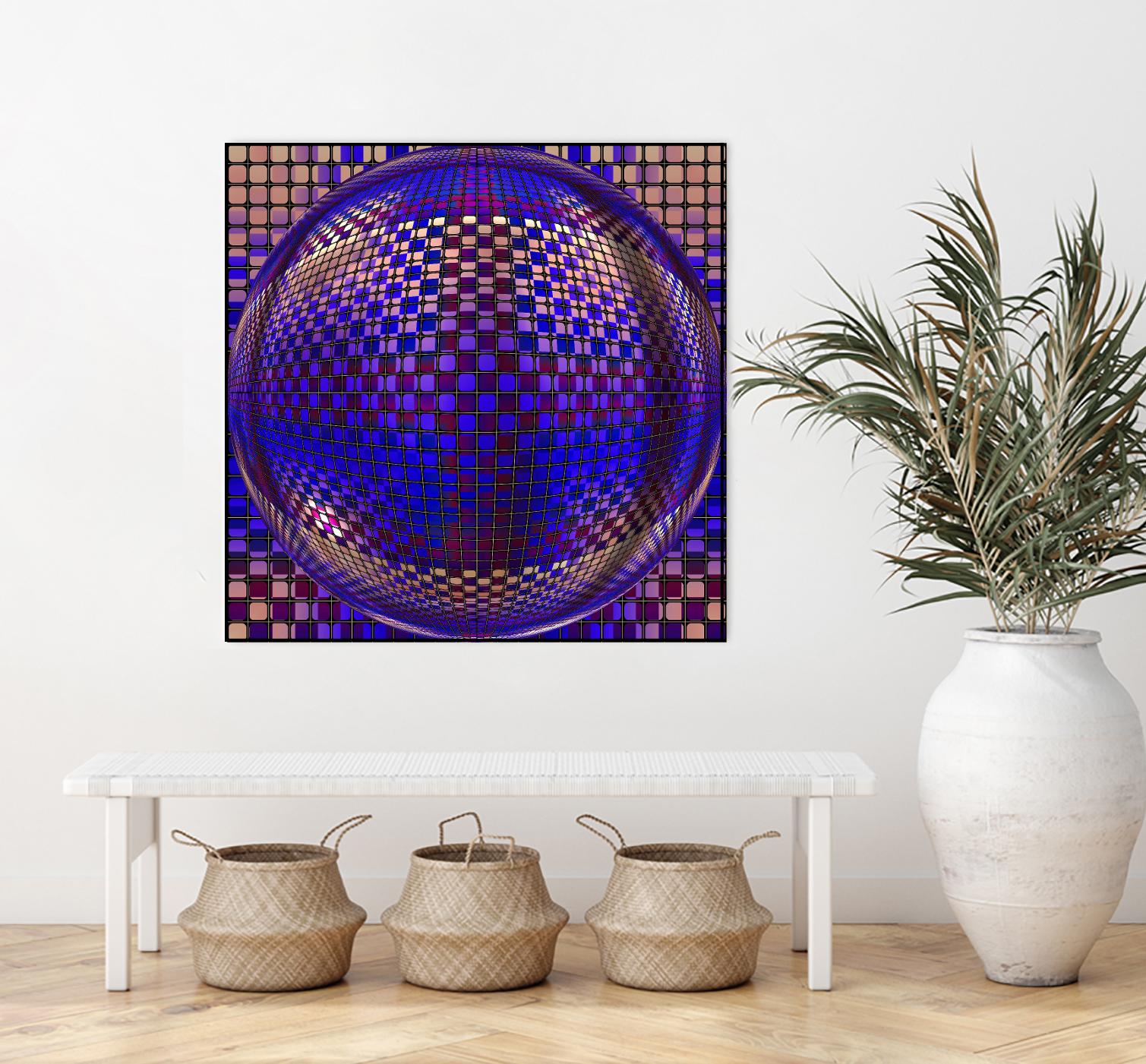 Motown III by Jefd on GIANT ART - blue digital round