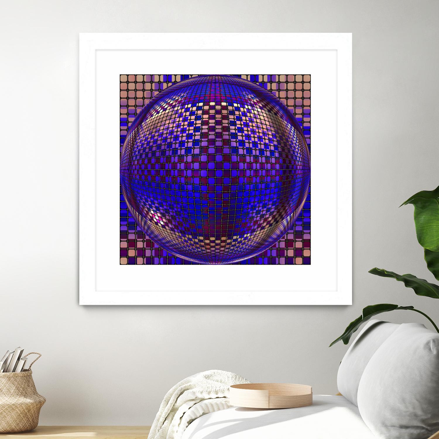 Motown III by Jefd on GIANT ART - blue digital round