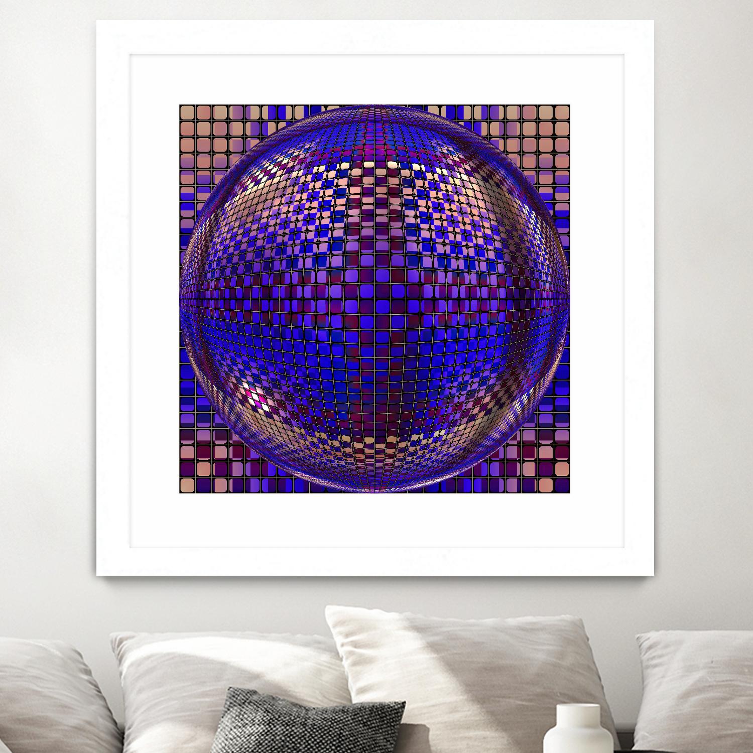 Motown III by Jefd on GIANT ART - blue digital round