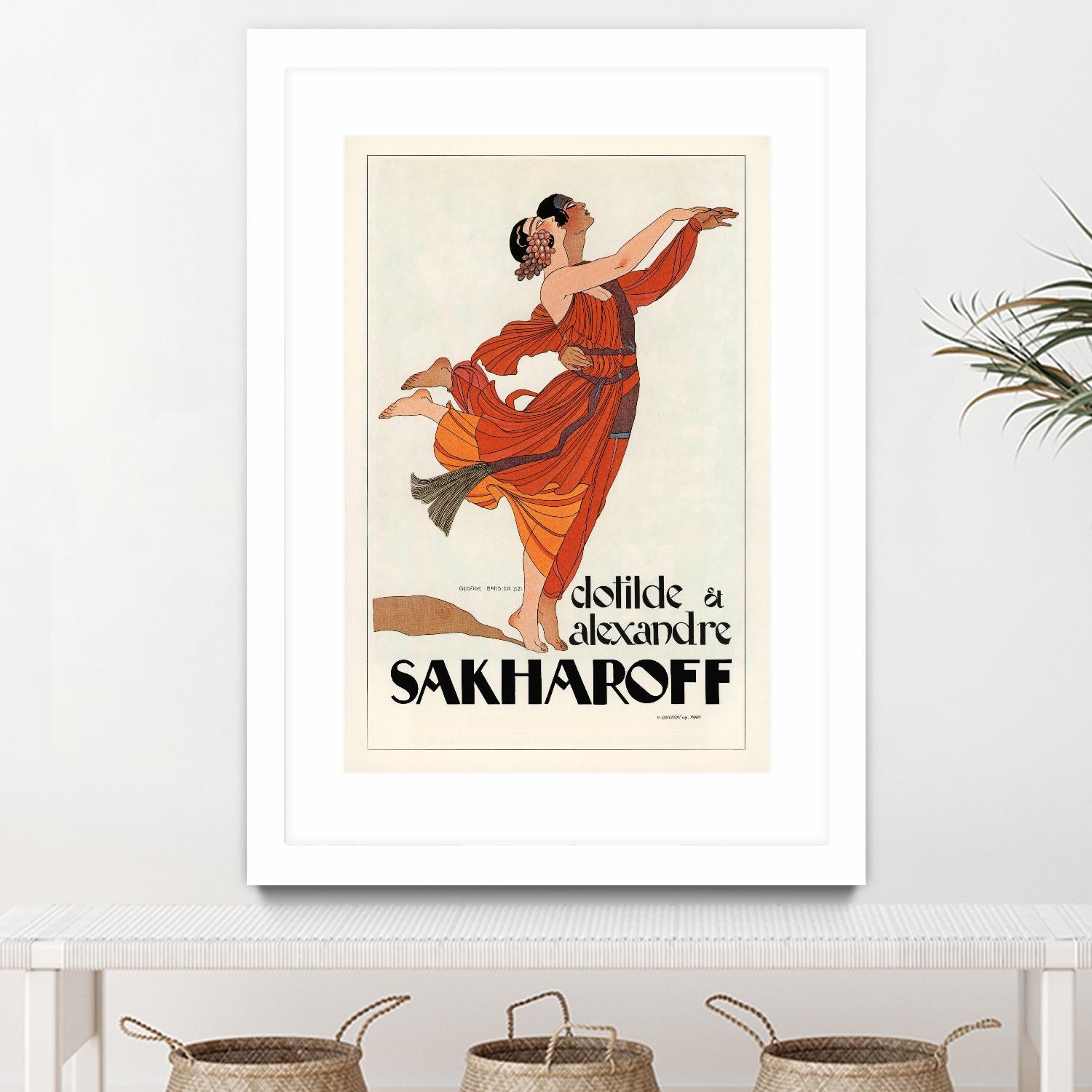 Sakharoff by Archive on GIANT ART - orange vintage couple