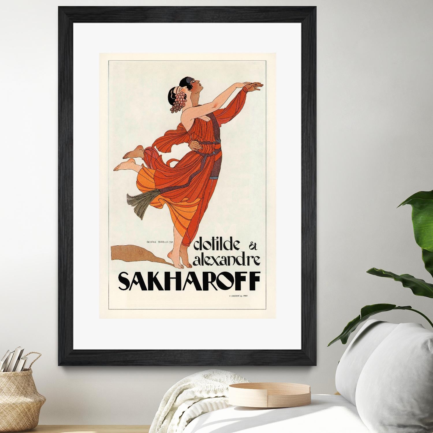 Sakharoff by Archive on GIANT ART - orange vintage couple
