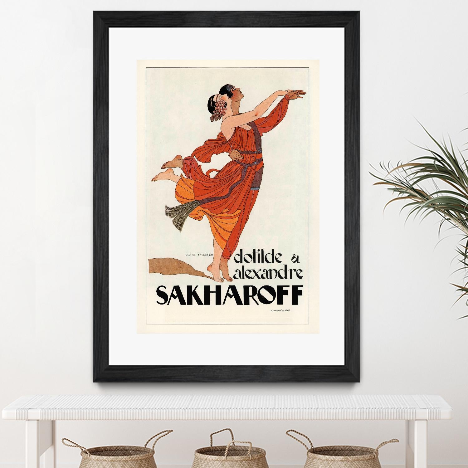 Sakharoff by Archive on GIANT ART - orange vintage couple
