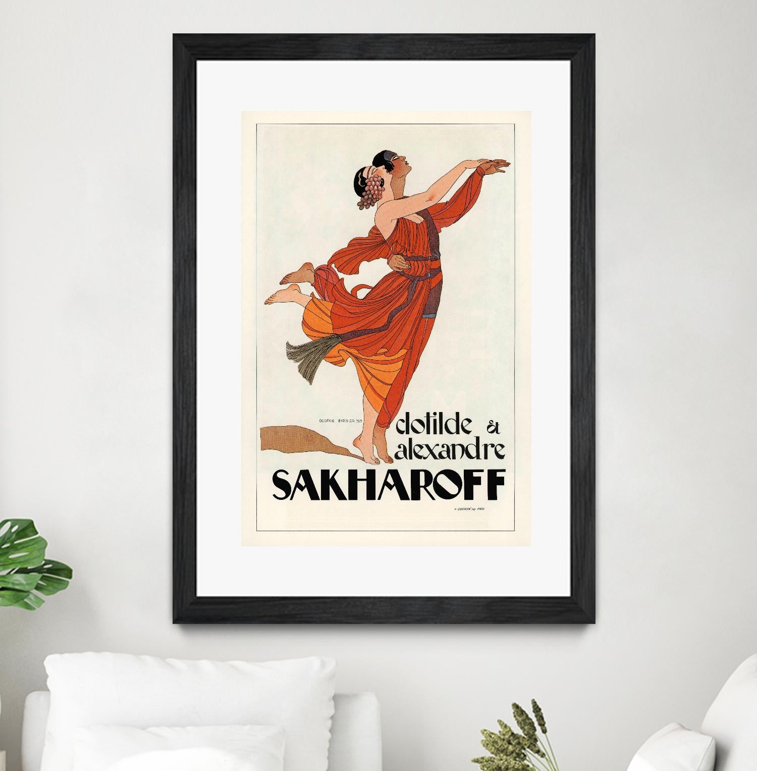 Sakharoff by Archive on GIANT ART - orange vintage couple