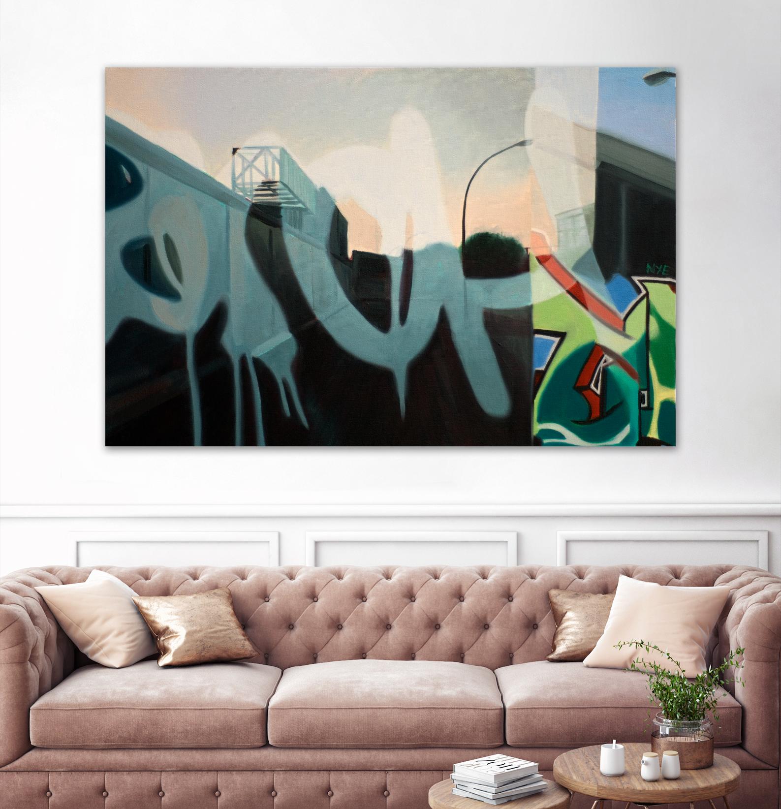 Insurgent Reminder by James Nye on GIANT ART - blue street art graffiti