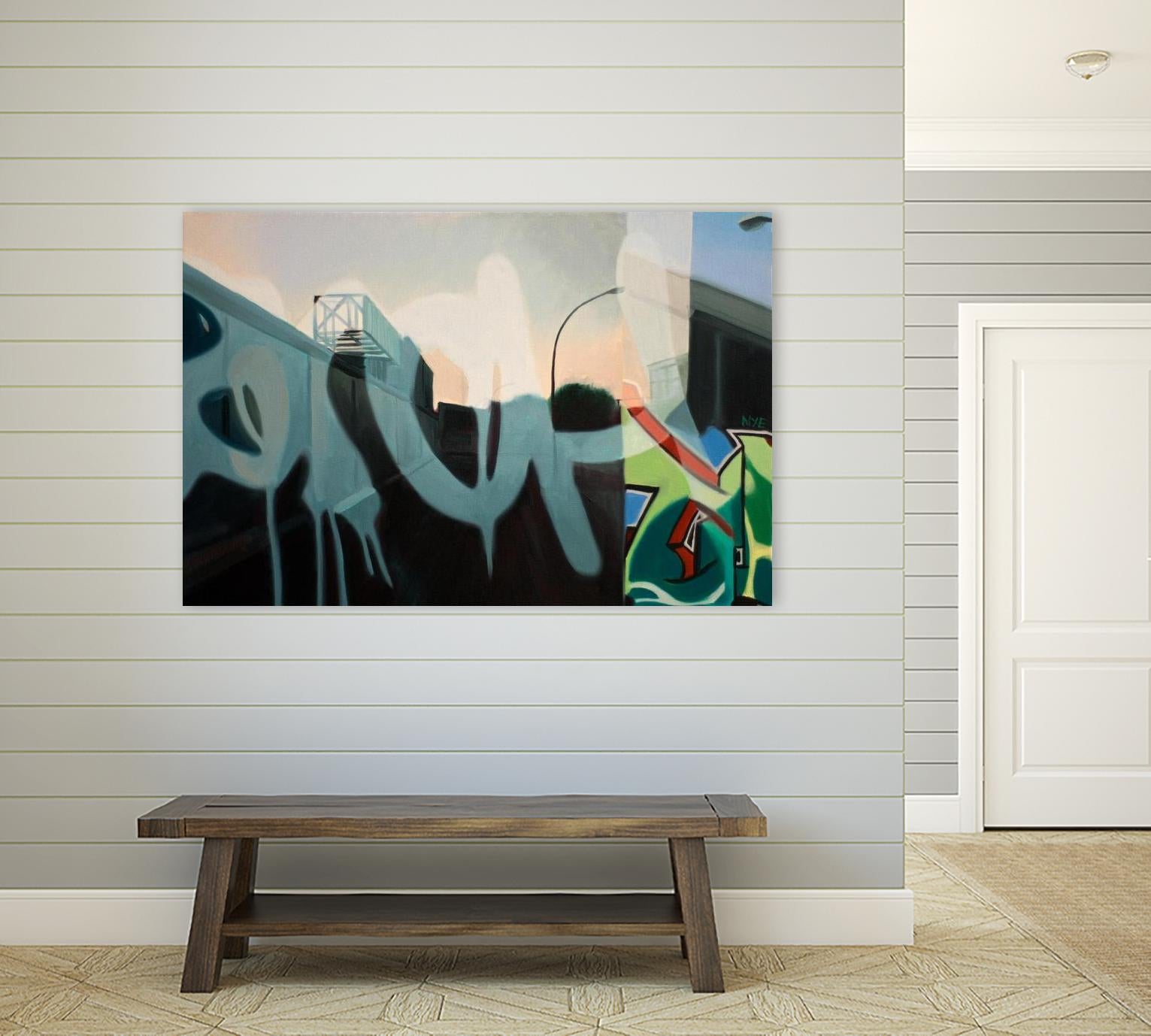 Insurgent Reminder by James Nye on GIANT ART - blue street art graffiti