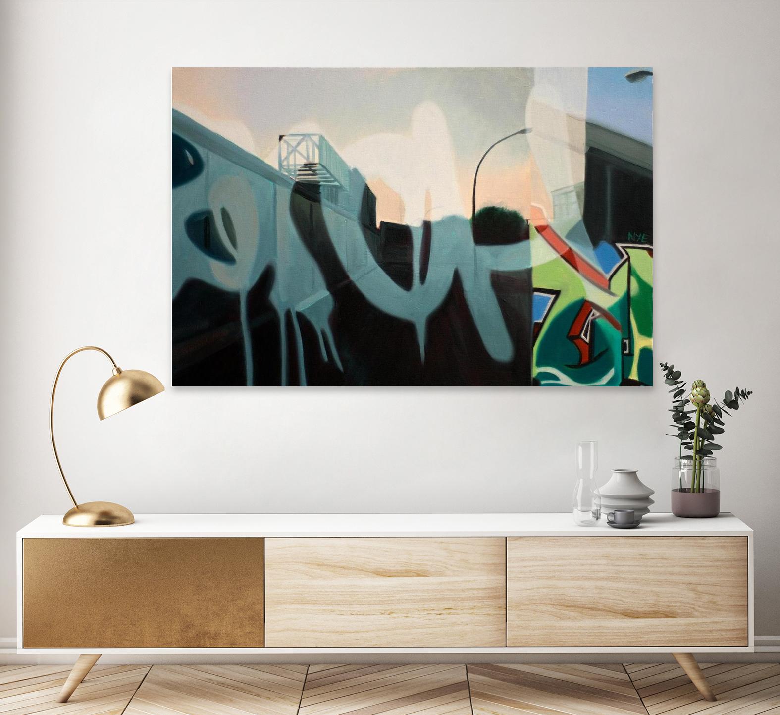 Insurgent Reminder by James Nye on GIANT ART - blue street art graffiti