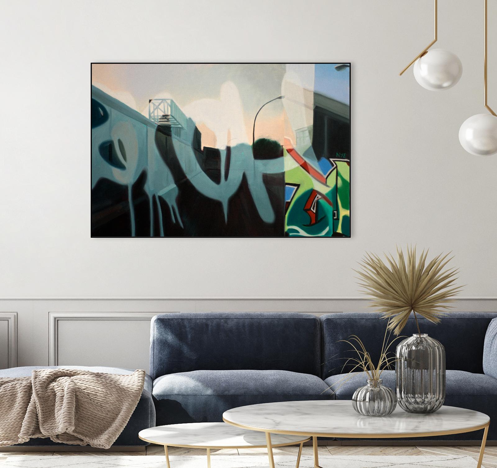 Insurgent Reminder by James Nye on GIANT ART - blue street art graffiti