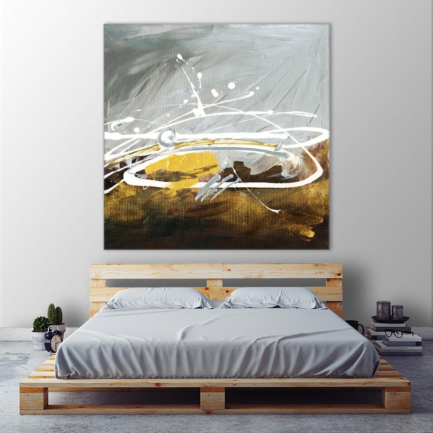 Golden Abstract by Meejlau on GIANT ART - gold abstract